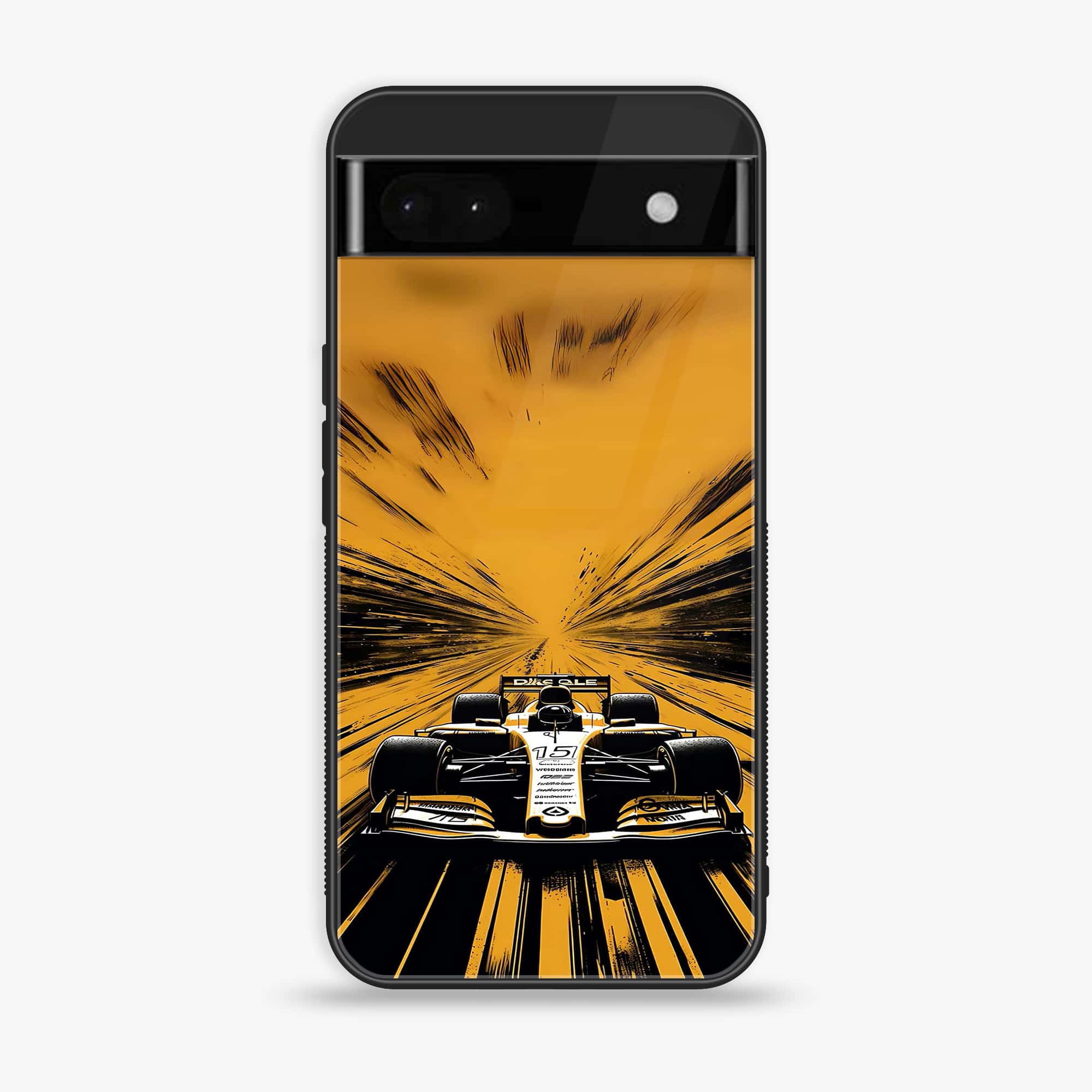 Google Pixel 6A - Formula 1 Design - Premium Metal Printed soft Bumper Shock Proof Case