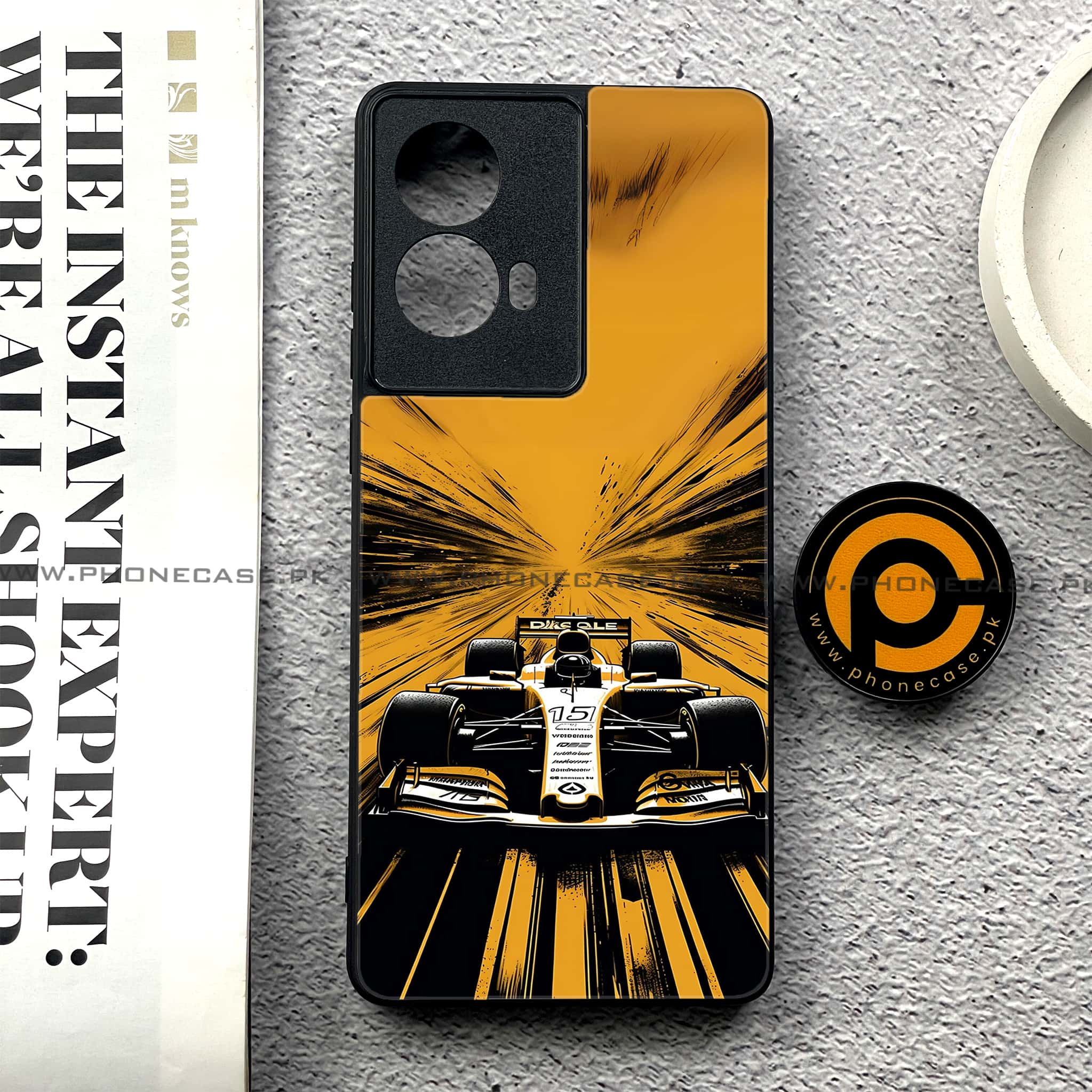 Moto G85 - Formula 1 Design - Premium Printed Glass soft Bumper shock Proof Case