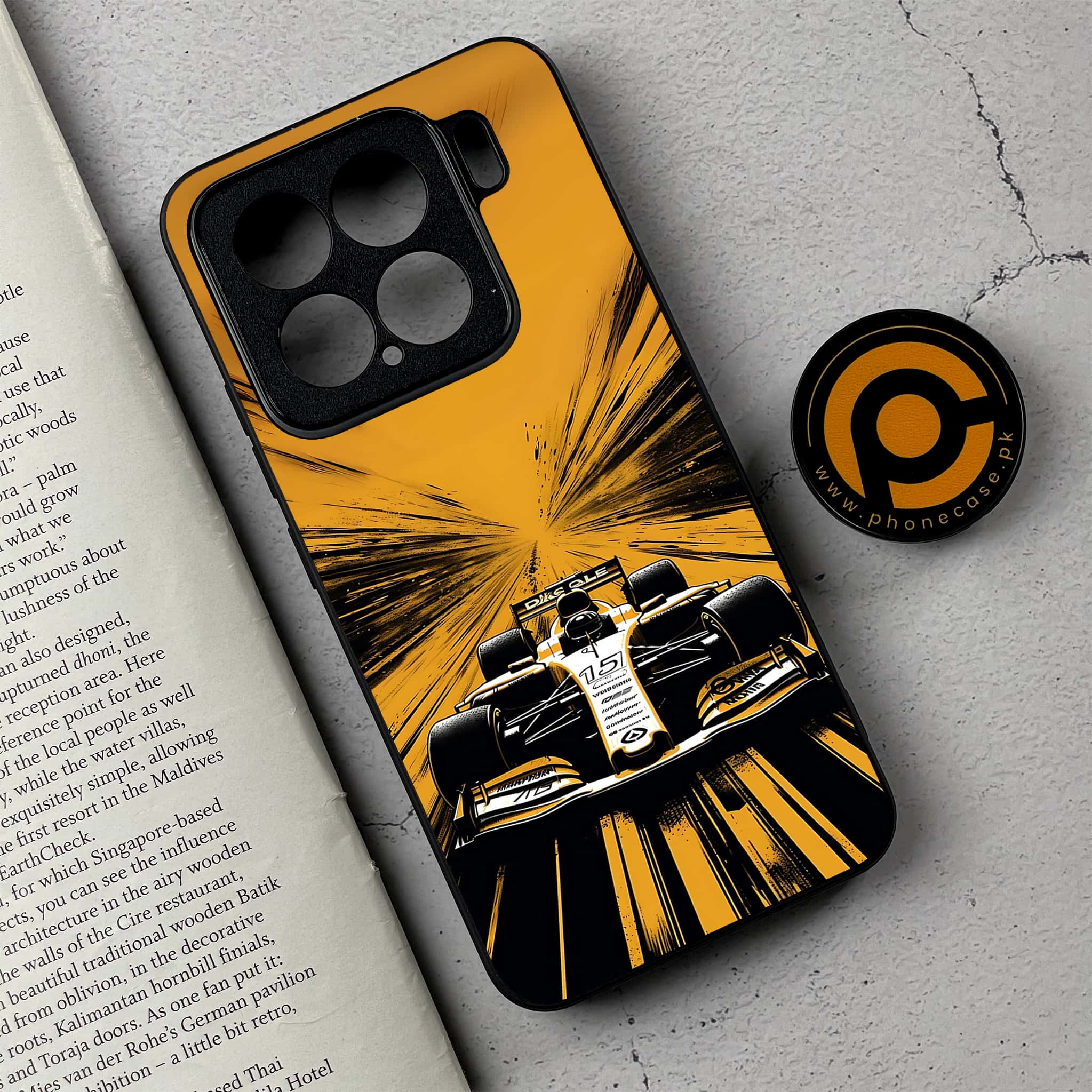 Xiaomi 15 - Formula 1 Design - Premium Metal Printed soft Bumper shock Proof Case