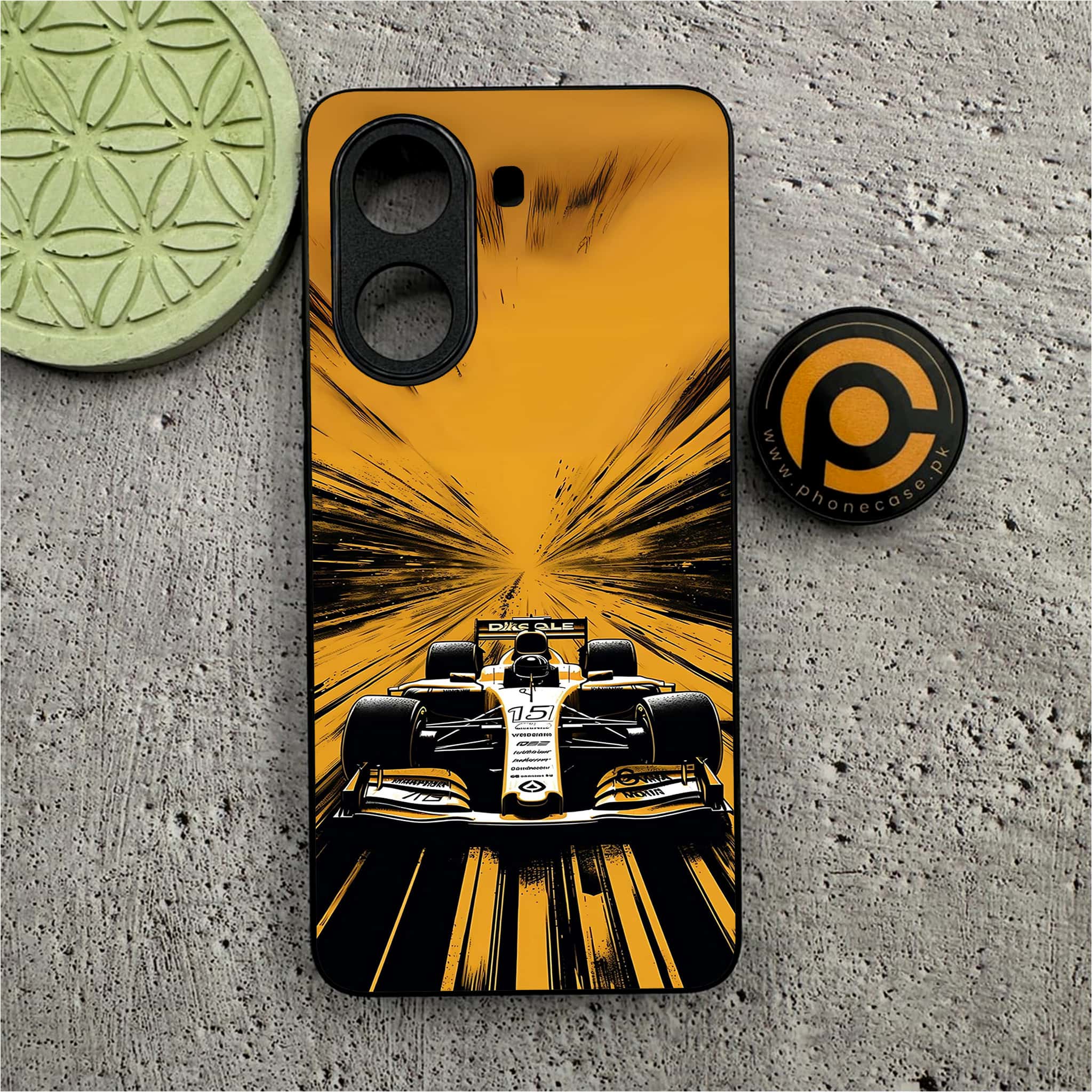 Xiaomi Poco X7 Pro 5G - Formula 1 Design Series - Premium Metal  Printed soft Bumper shock Proof Case