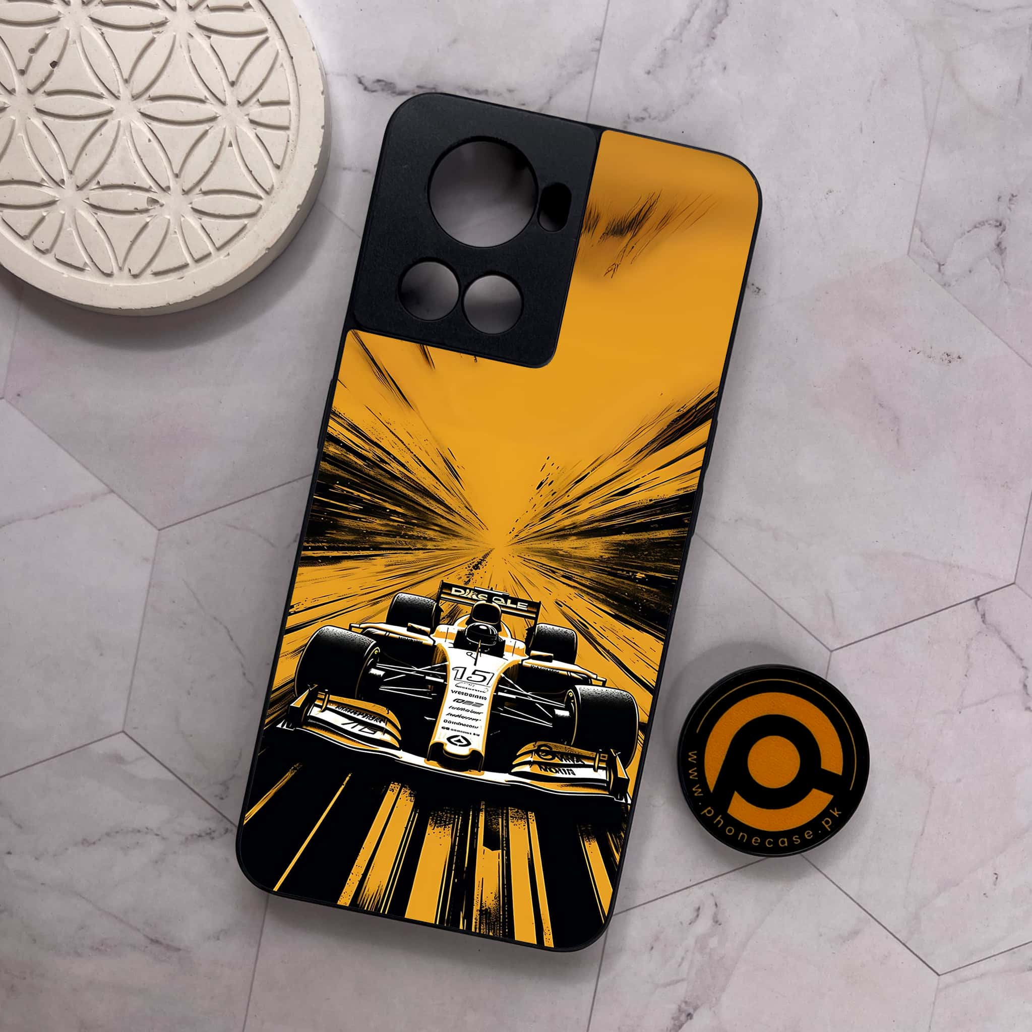 OnePlus 10R - Formula 1 Design - Premium Metal Printed soft Bumper shock Proof Case