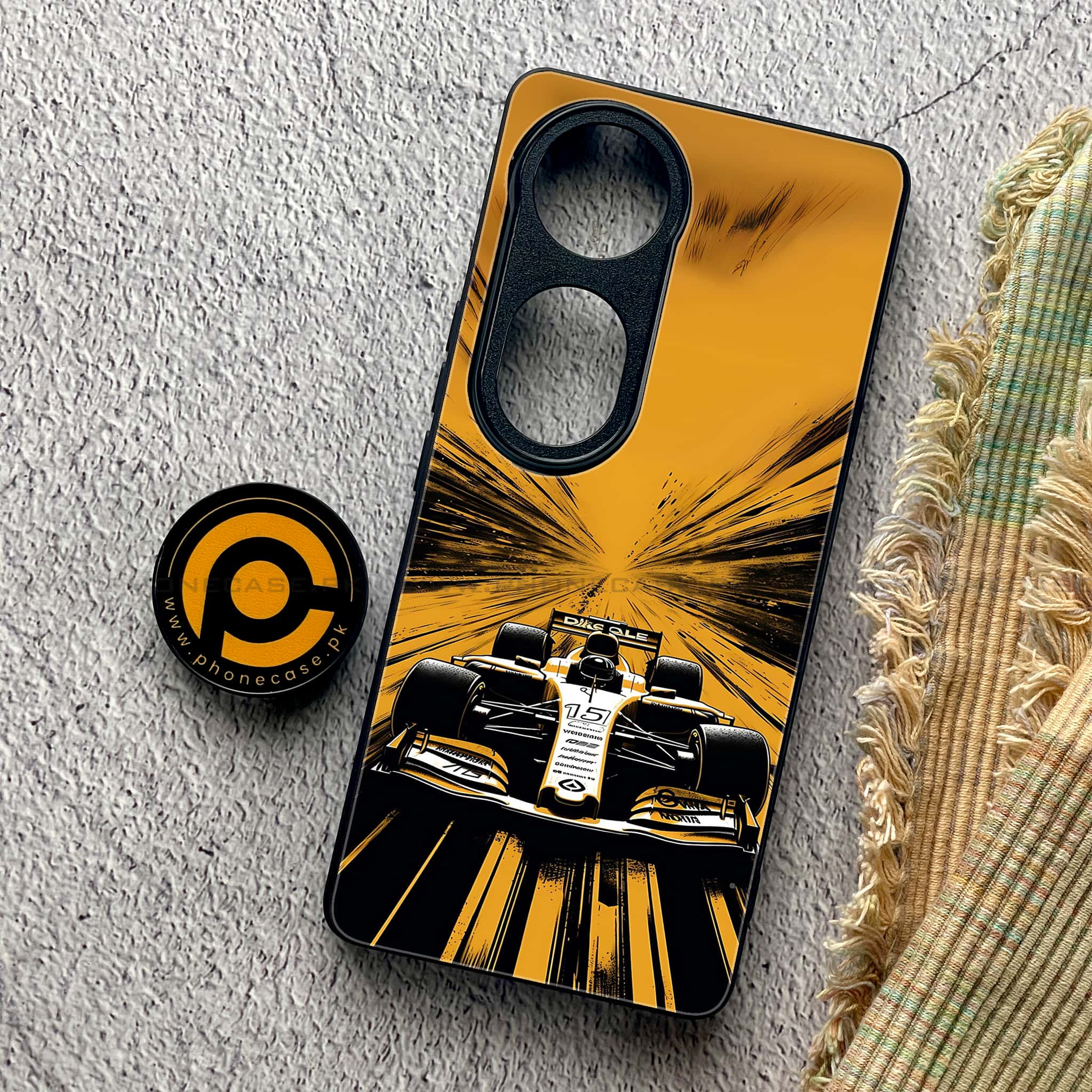 Vivo V40 Pro - Formula 1 Design - Premium Metal Printed soft Bumper shock Proof Case
