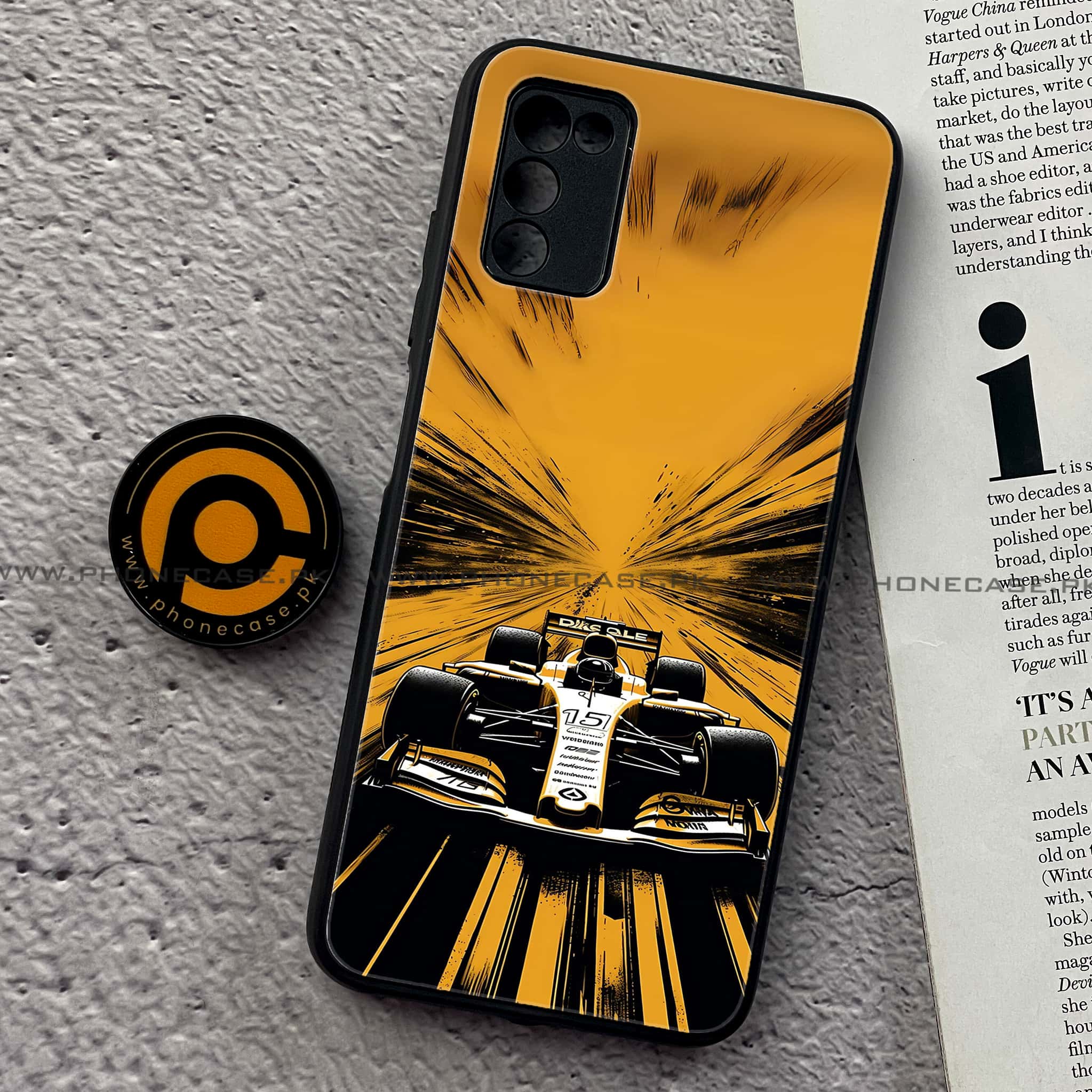 Samsung Galaxy A02s - Formula 1 Design Series - Premium Printed Metal soft Bumper shock Proof Case