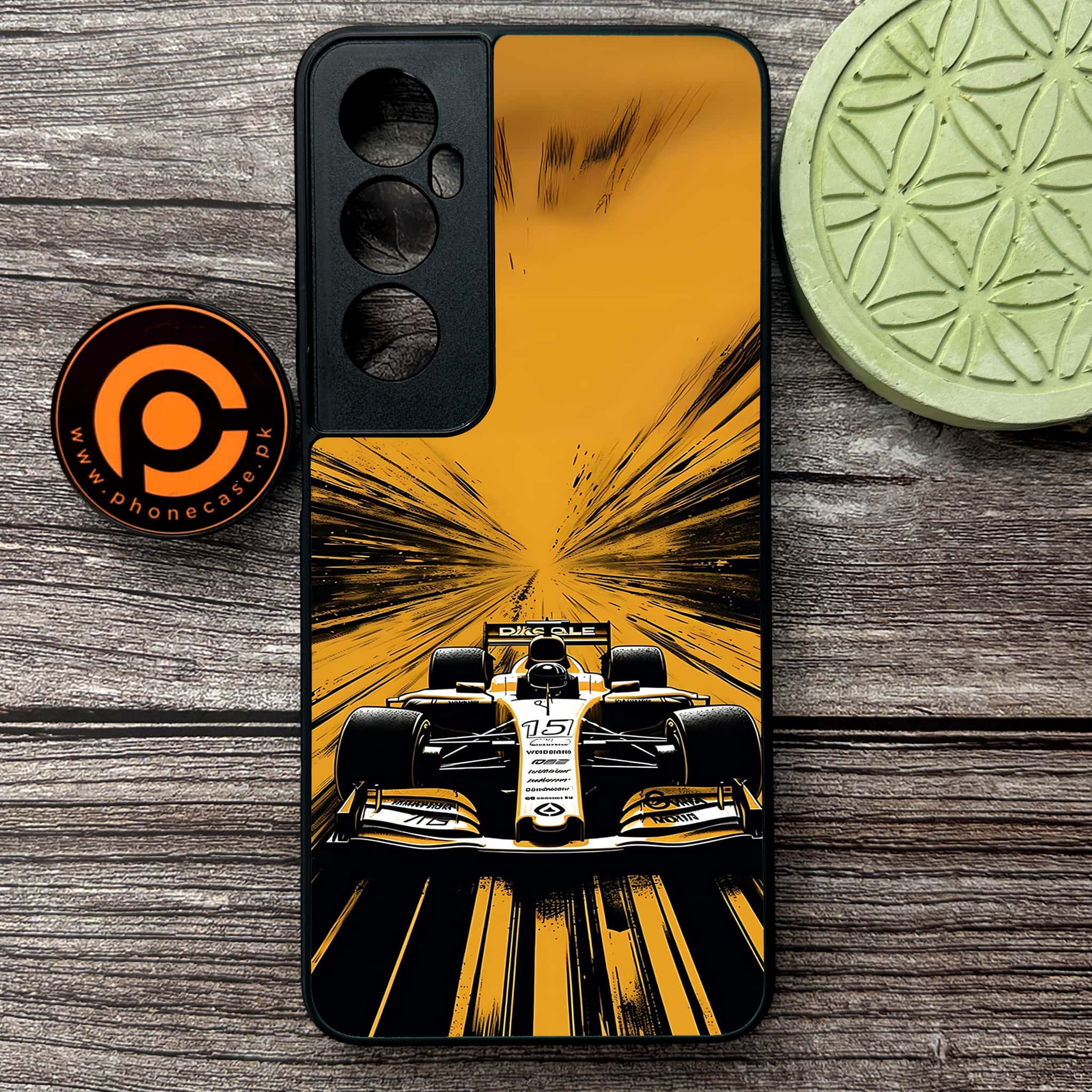 Realme C65  - Formula 1 Design Series - Premium Metal Printed soft Bumper shock Proof Case