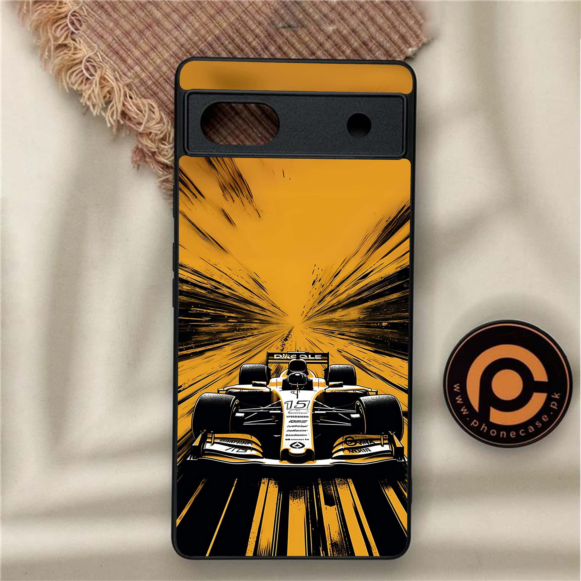 Google Pixel 6A - Formula 1 Design - Premium Metal Printed soft Bumper Shock Proof Case