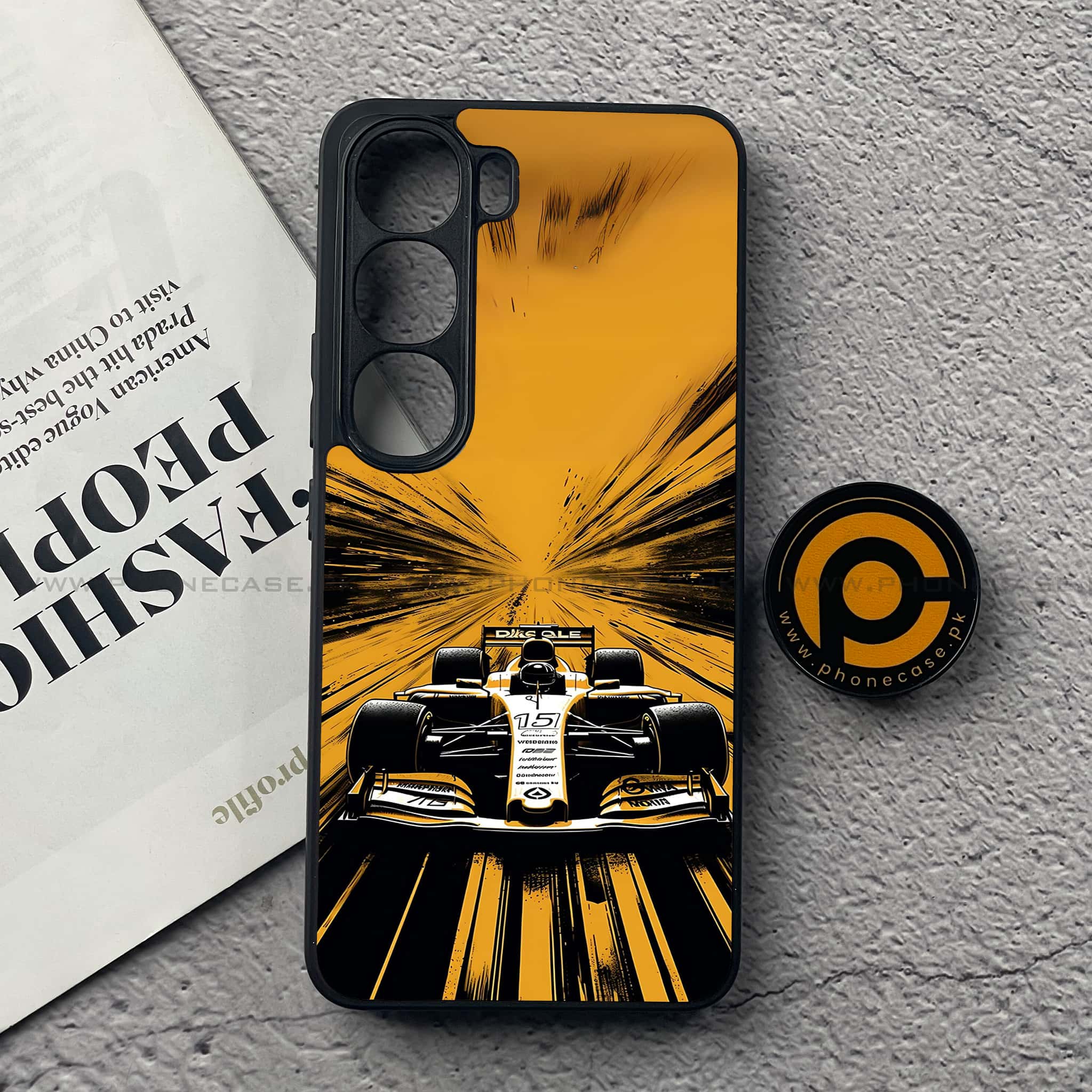 Vivo V40 Lite (IDN) - Formula 1 Design Series - Premium Metal Printed soft Bumper Shock Proof Case