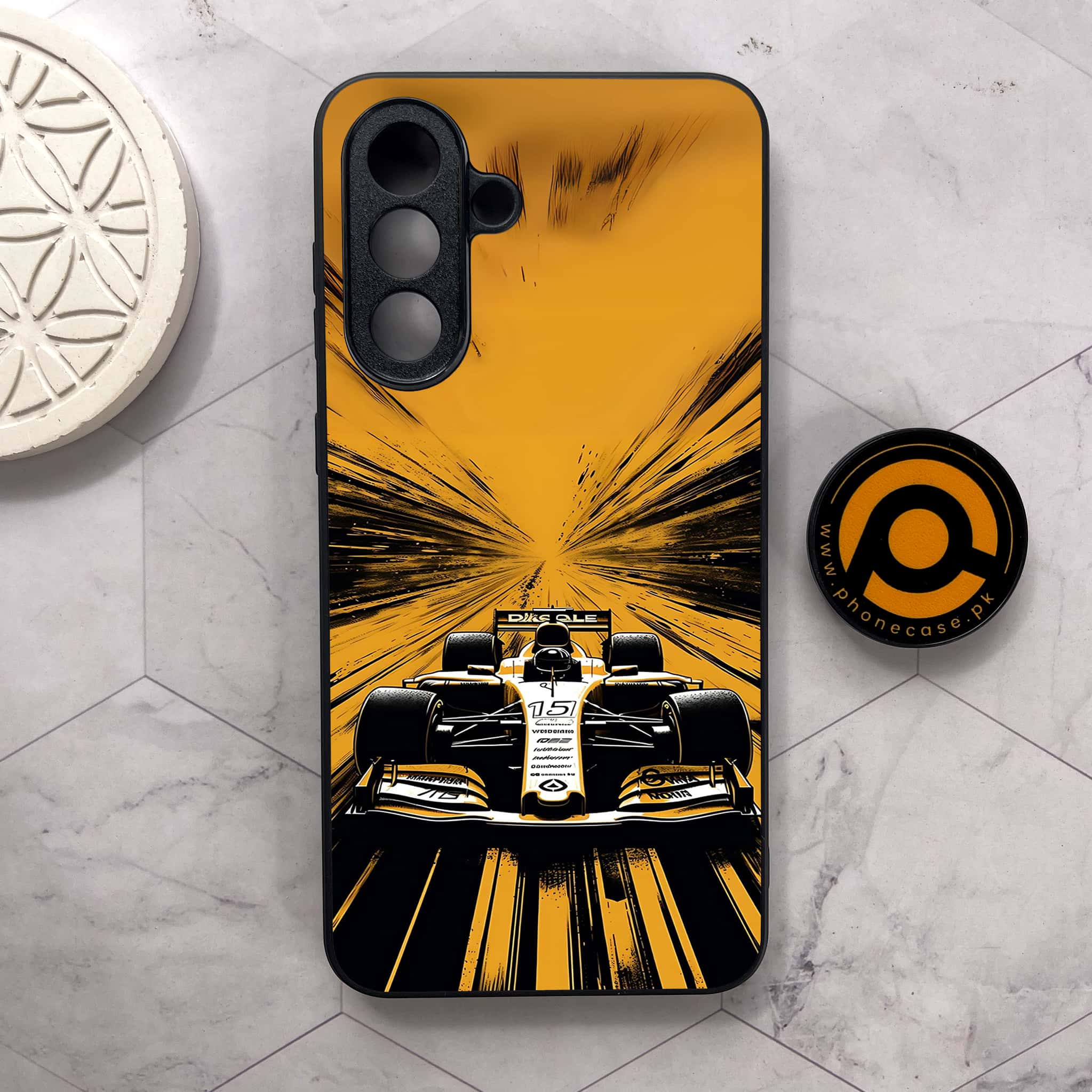 Samsung Galaxy A26 5G - Formula 1 Design Series - Premium Metal Printed soft Bumper shock Proof Case