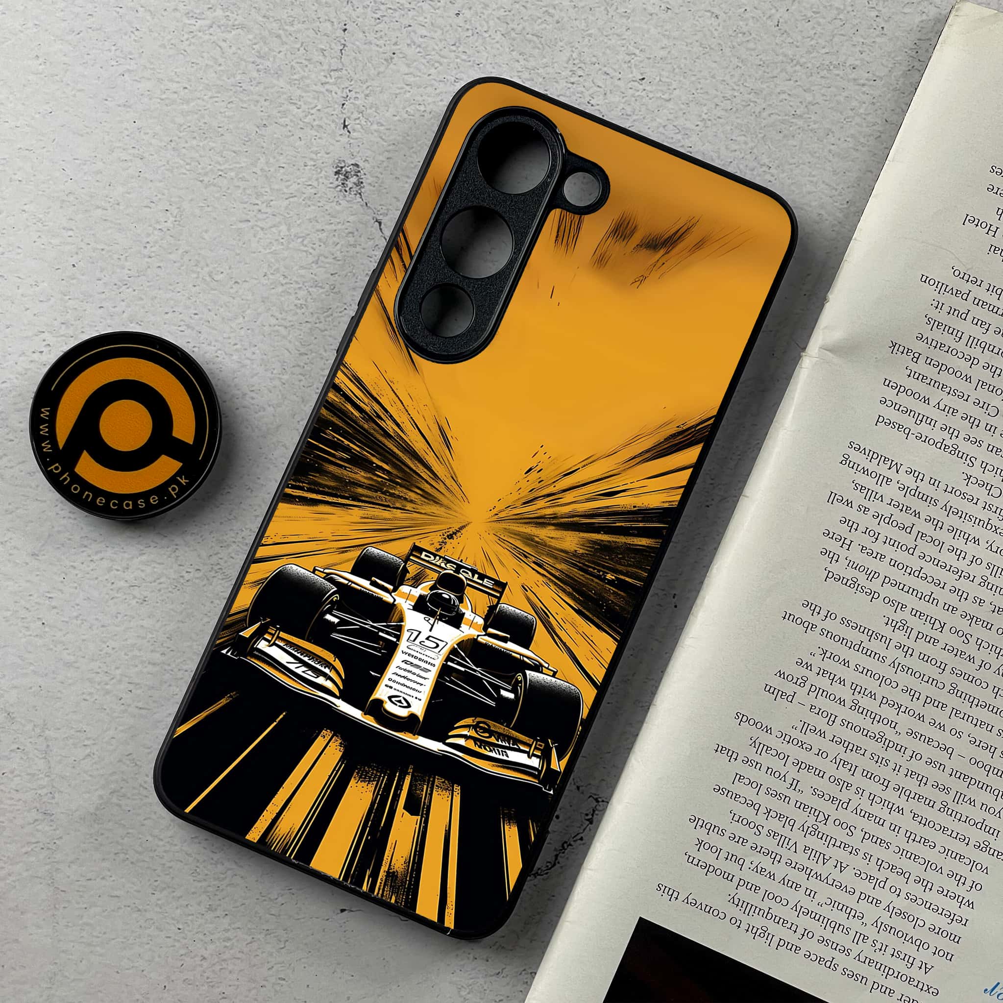 Vivo Y04 - Formula 1 Design - Premium Metal Printed Soft Bumper Shockproof Case