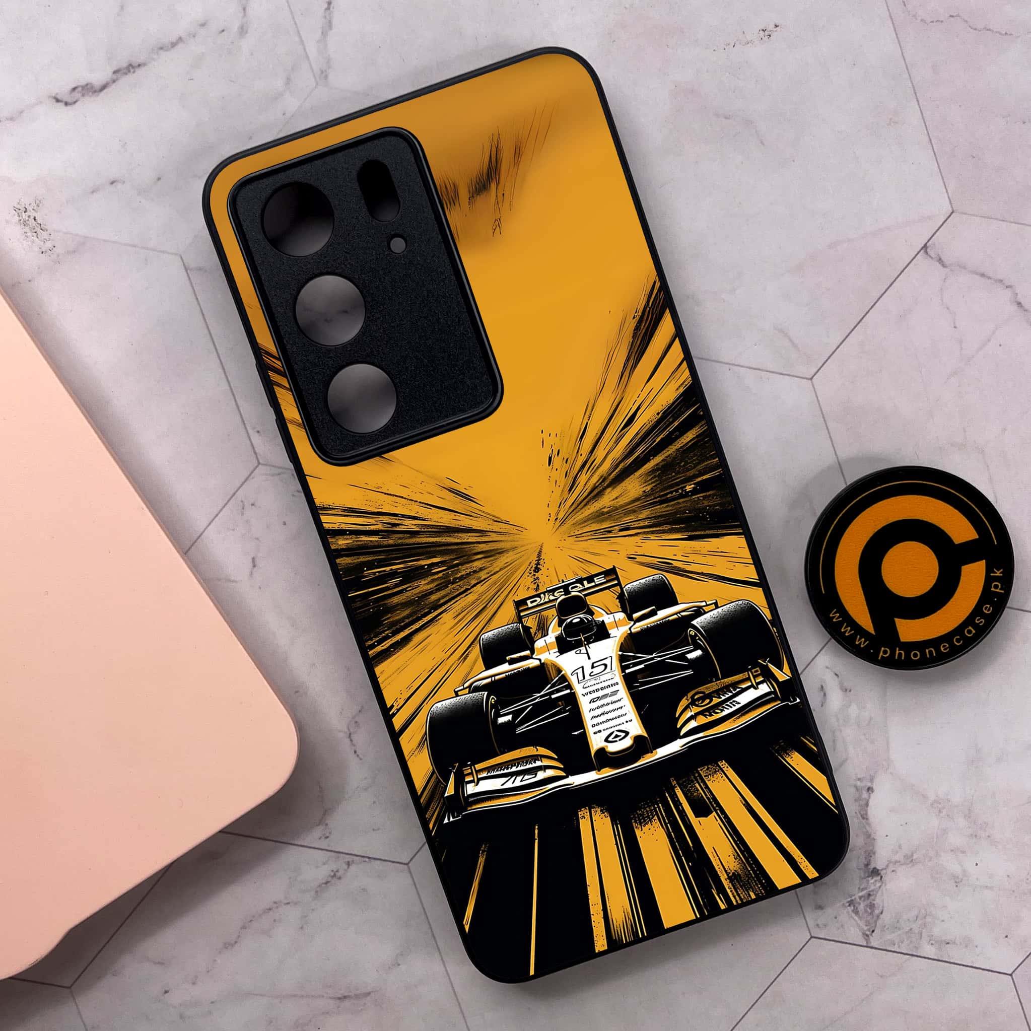 Realme C75 4G - Formula 1 Design Series - Premium Metal Printed soft Bumper shock Proof Case