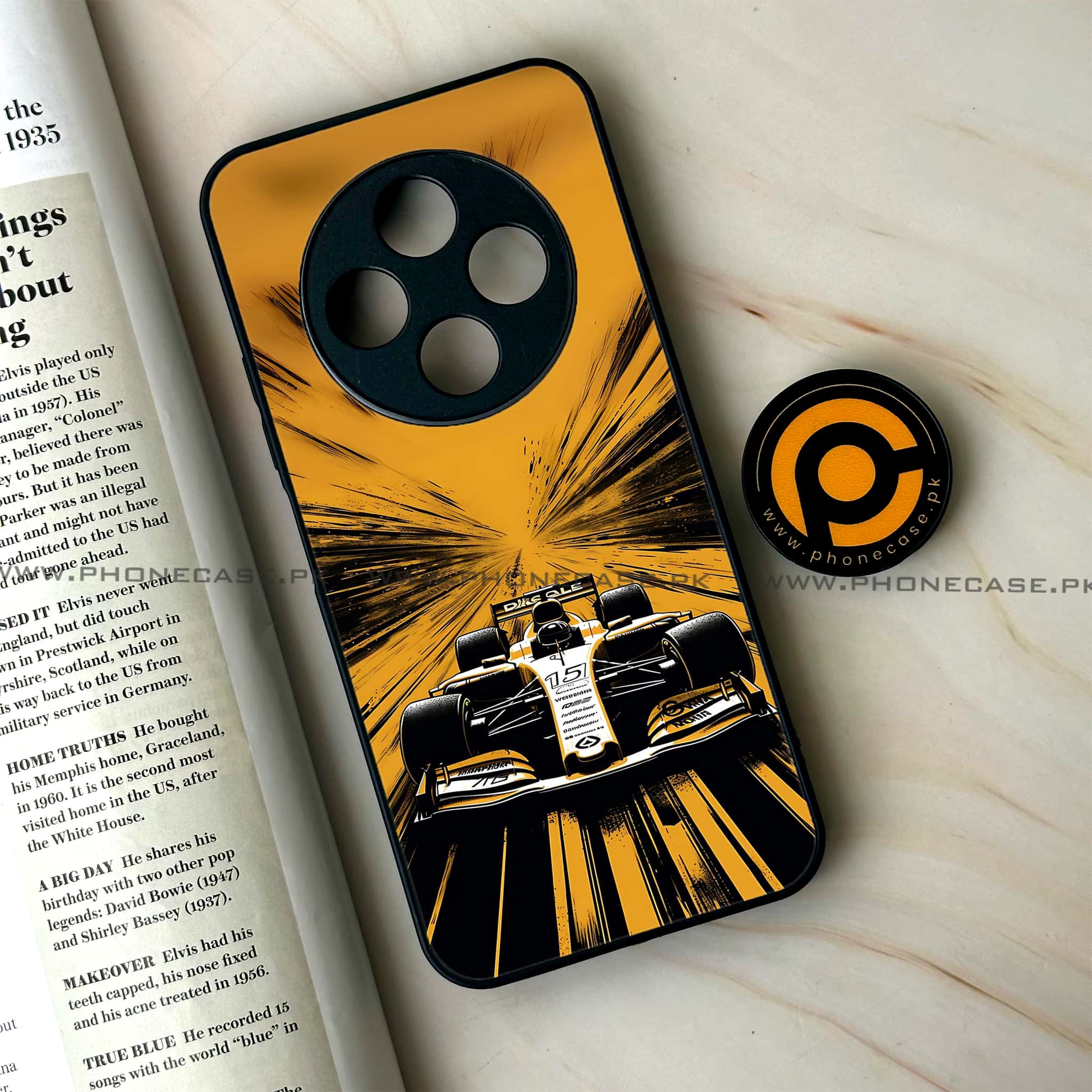 Oppo F27 Pro - Formula 1 Design Series - Premium Metal Printed soft Bumper Shock Proof Case