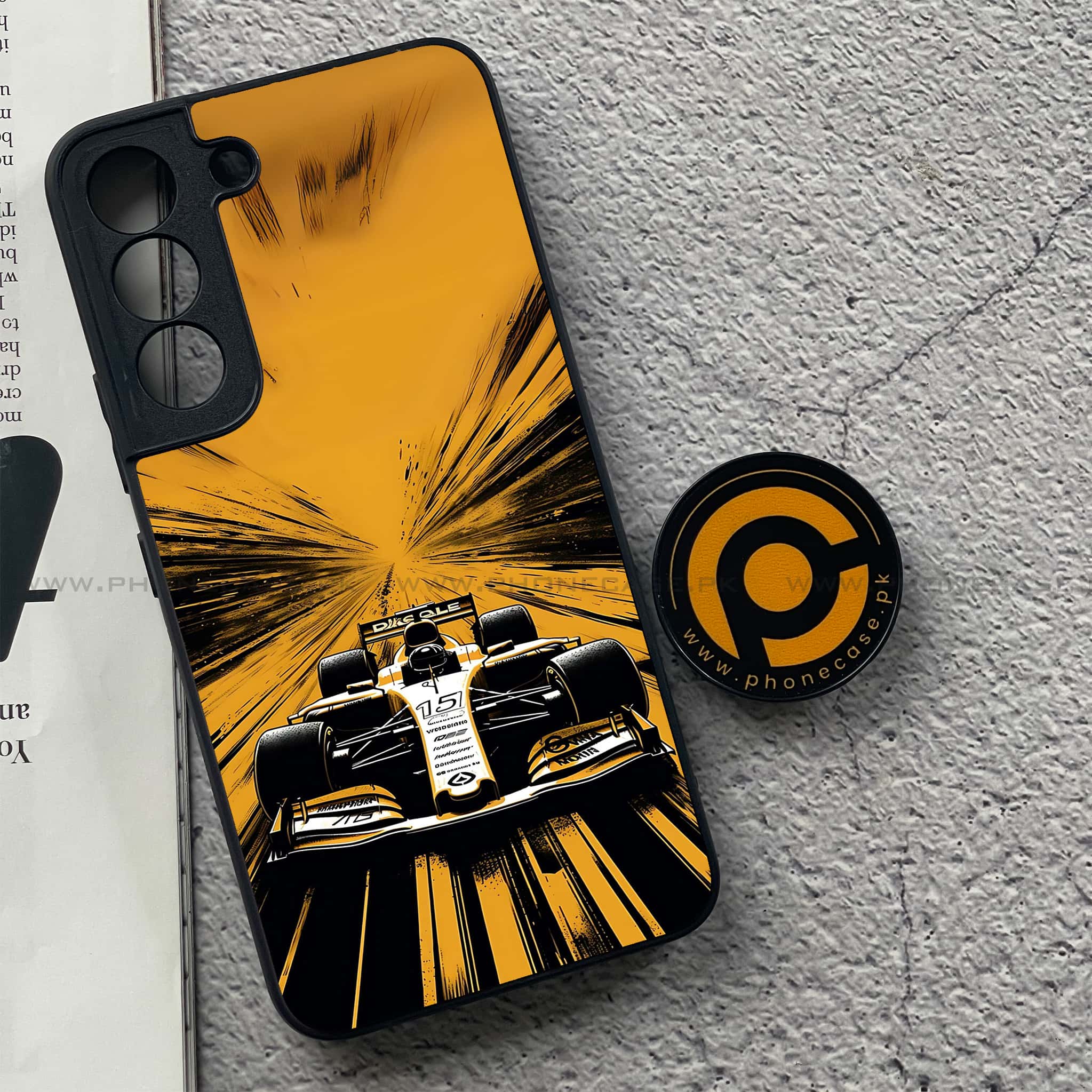 Samsung Galaxy S22 - Formula 1 Design Series - Premium Metal Printed soft Bumper shock Proof Case