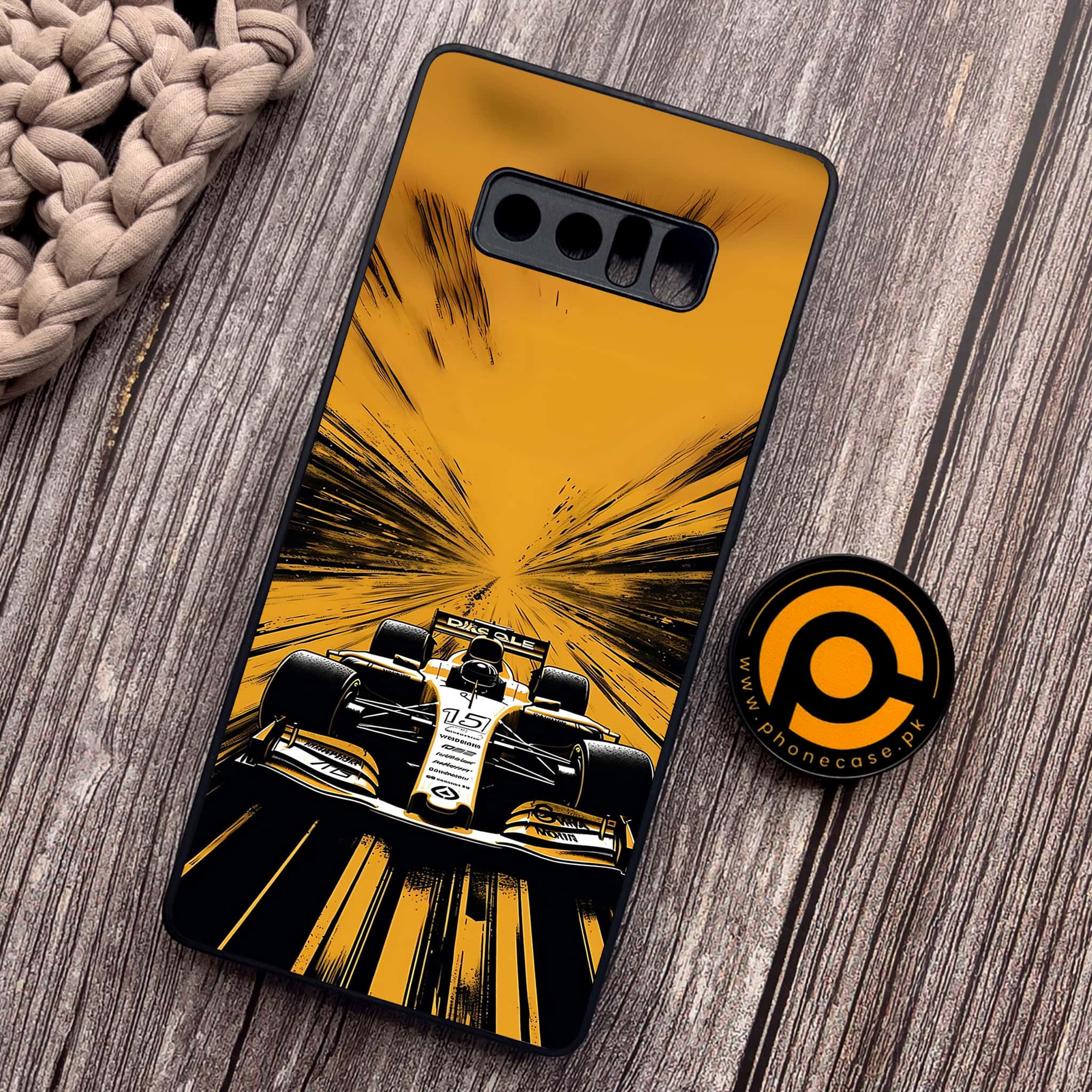 Samsung Galaxy Note 8 - Formula 1 Design Series - Premium Metal Printed soft Bumper shock Proof Case