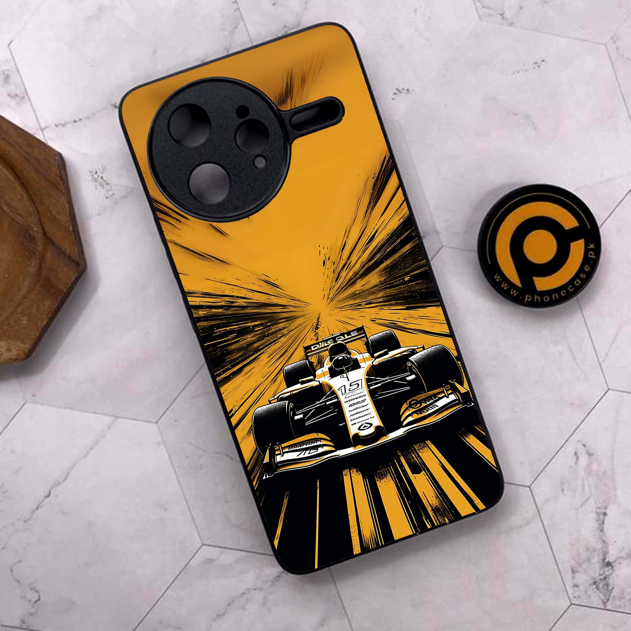 Xiaomi Poco F7 Ultra 5G - Formula 1 Design Series - Premium Metal Printed soft Bumper shock Proof Case