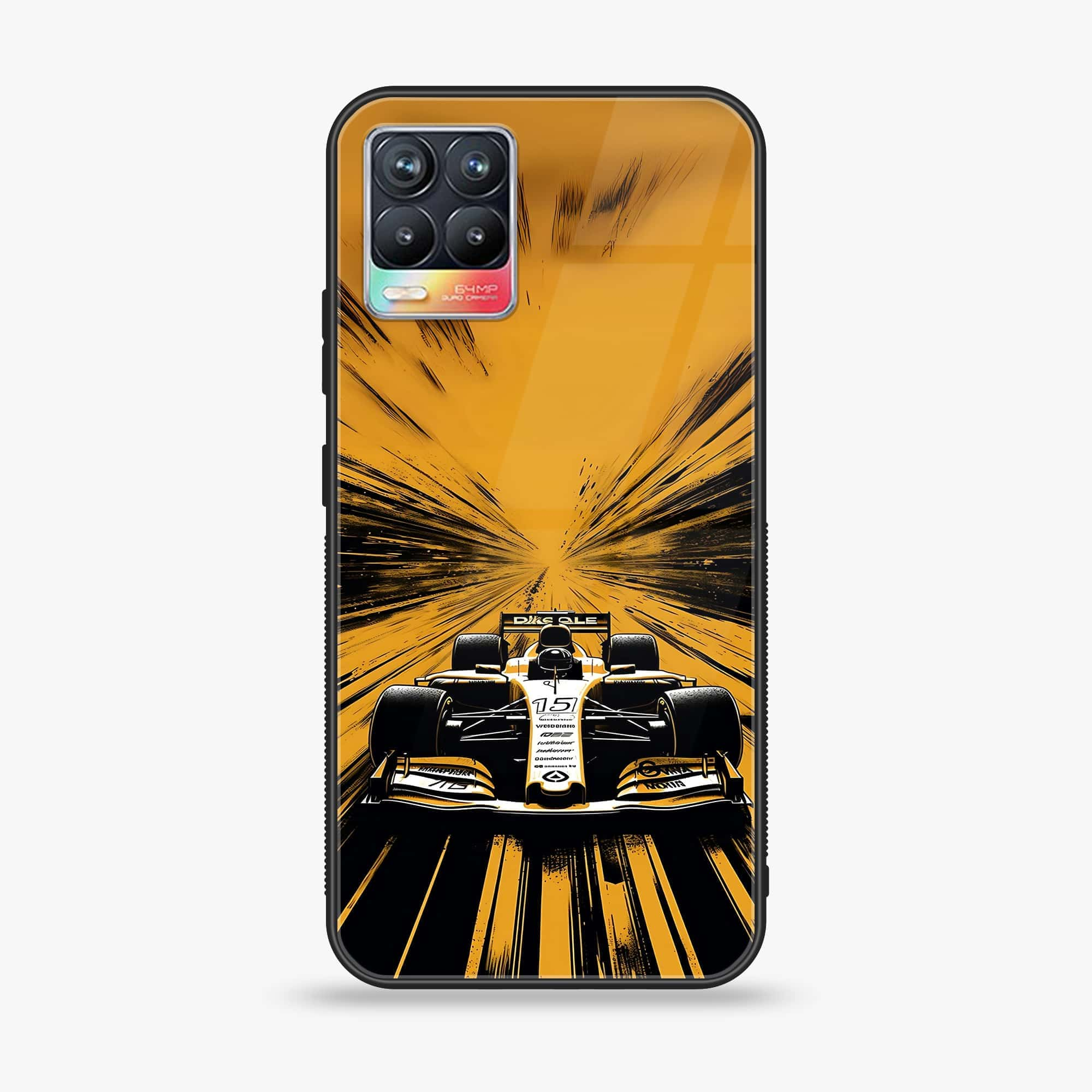 Realme 8 Pro - Formula 1 Design Series - Premium Printed Glass soft Bumper shock Proof Case