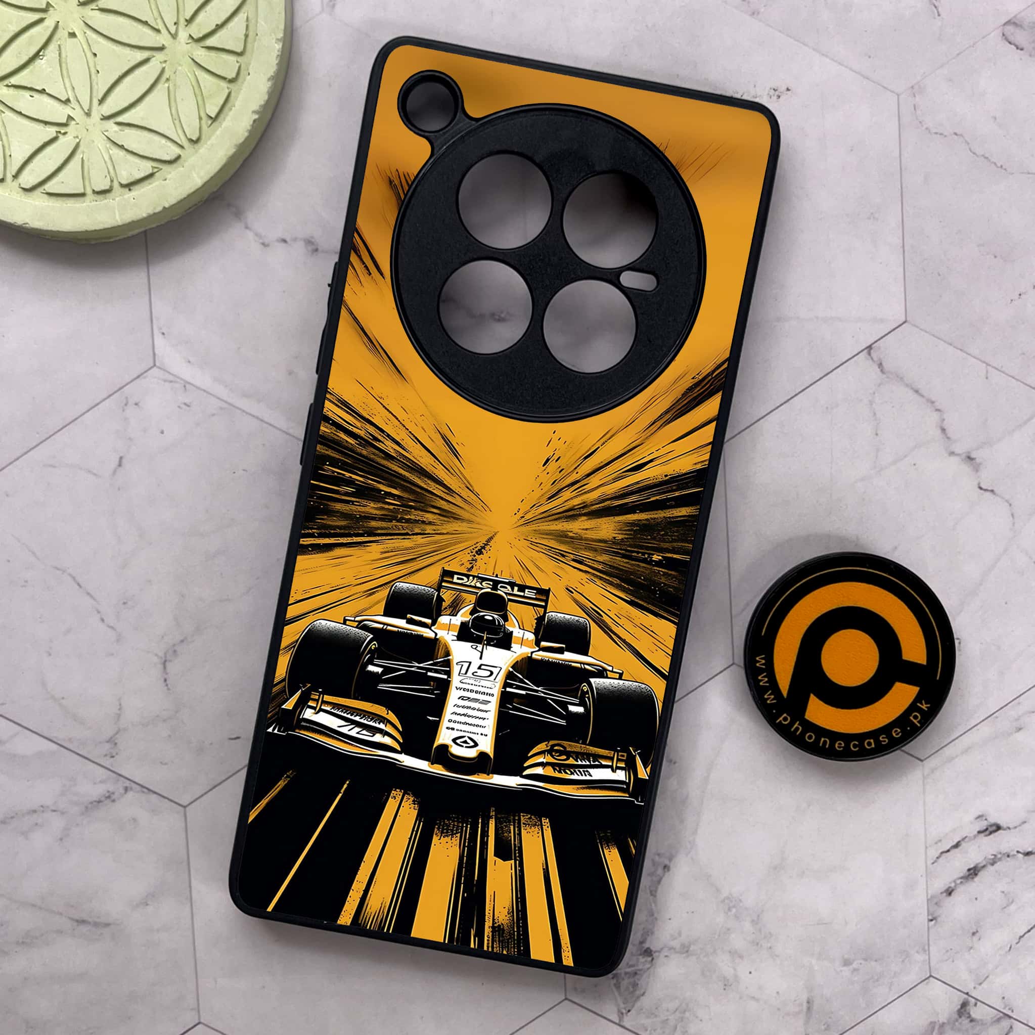 Infinix Zero 40 5G - Formula 1 Design Series - Premium Metal Printed soft Bumper shock Proof Case