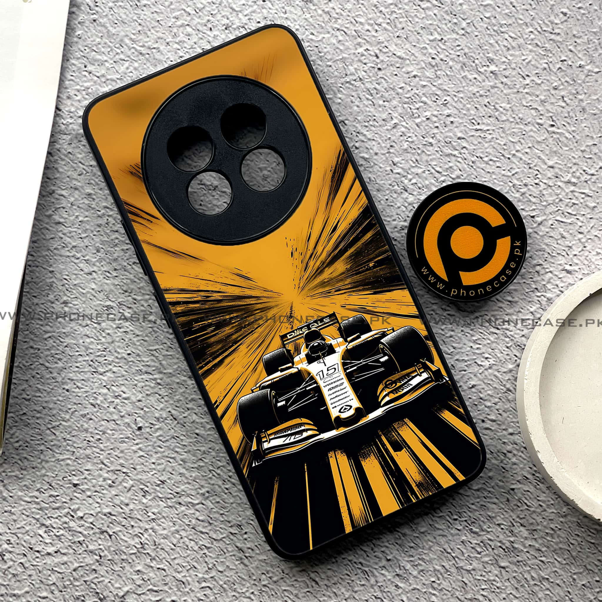 Realme 13 Plus - Formula 1 Design - Premium Printed Glass soft Bumper shock Proof Case