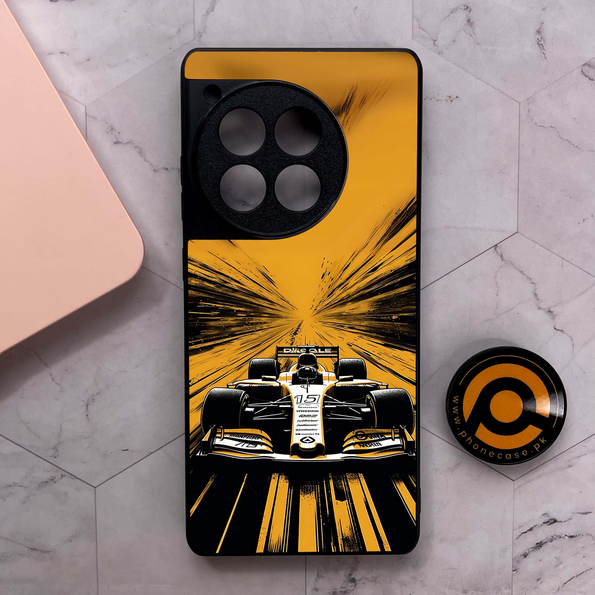 OnePlus 12R - Formula 1 Design Series - Premium Metal Printed soft Bumper shock Proof Case