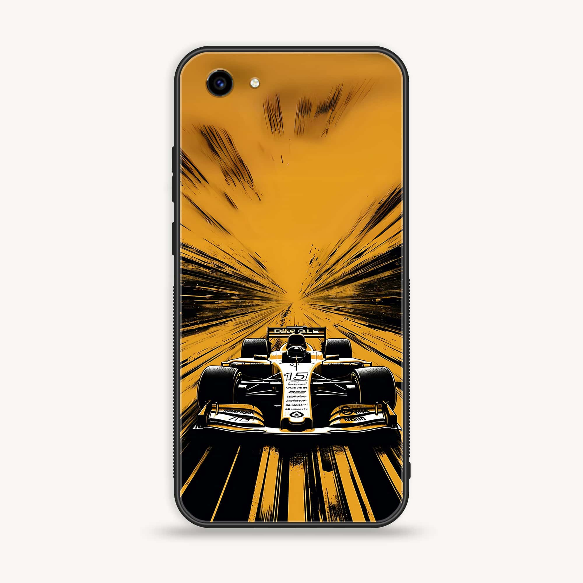 Vivo Y83 - Formula 1 Design Series - Premium Printed Glass soft Bumper shock Proof Case