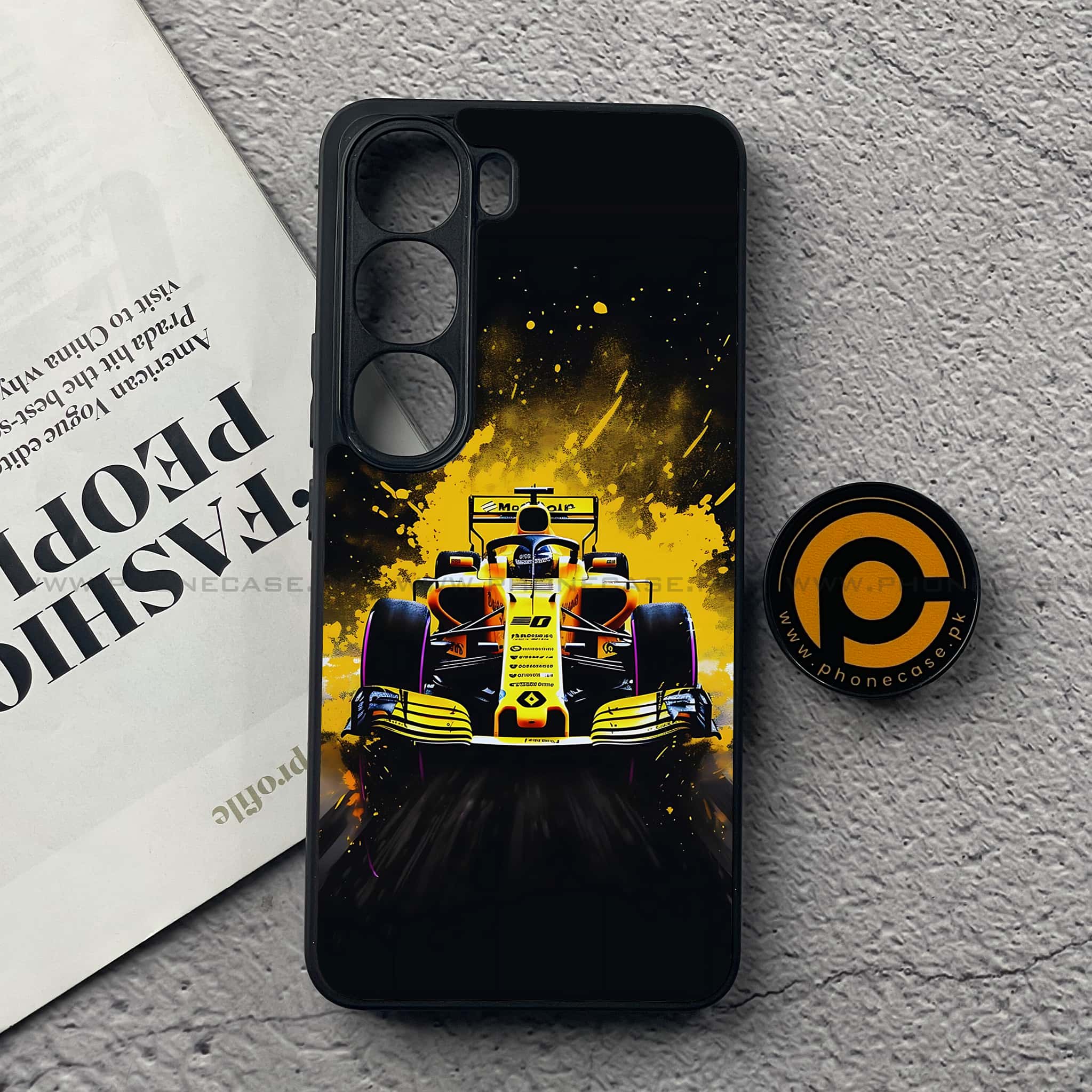 Vivo V40 Lite (IDN) - Formula 1 Design Series - Premium Metal Printed soft Bumper Shock Proof Case