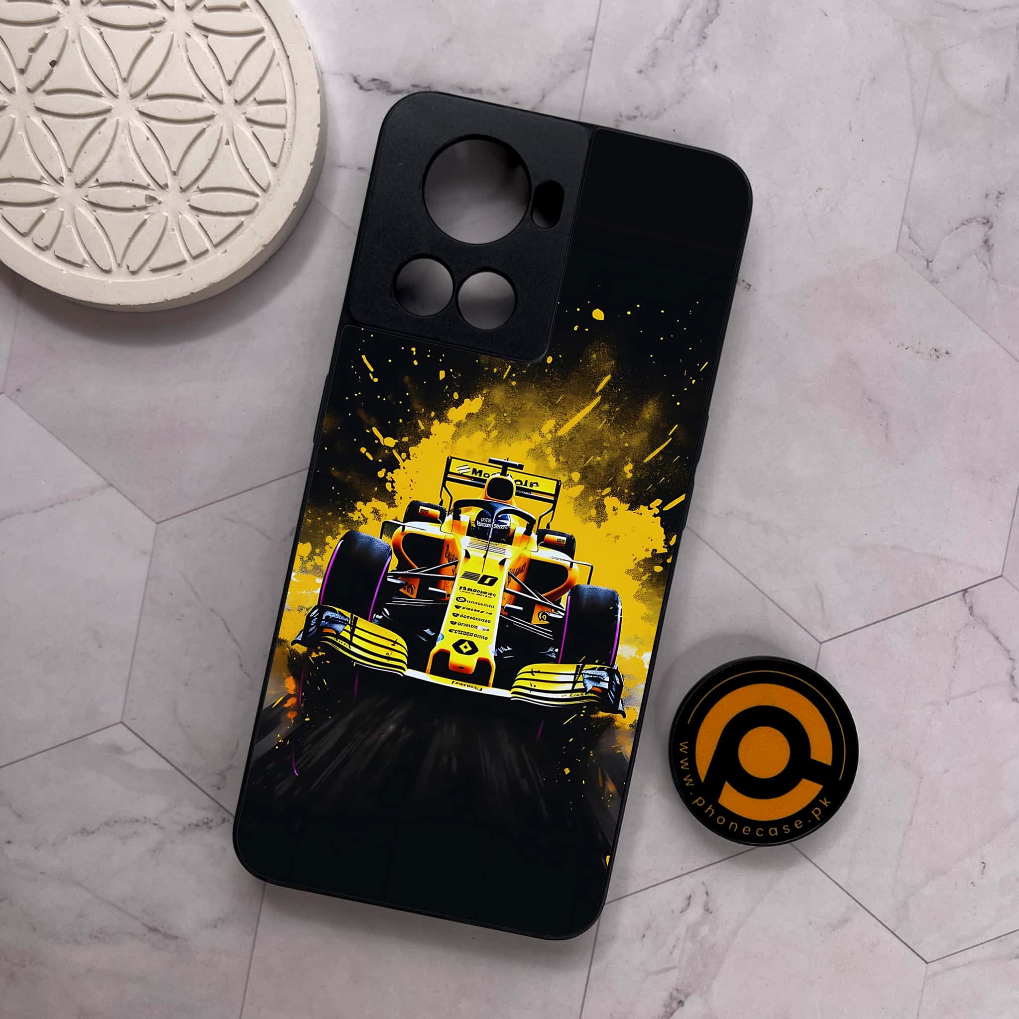 OnePlus 10R - Formula 1 Design - Premium Metal Printed soft Bumper shock Proof Case