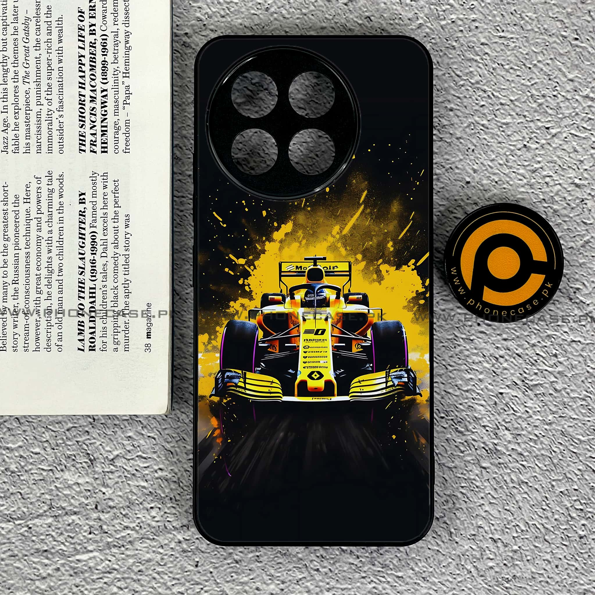 Tecno Spark 30 Pro - Formula 1 Design Series - Premium Printed Glass soft Bumper shock Proof Case