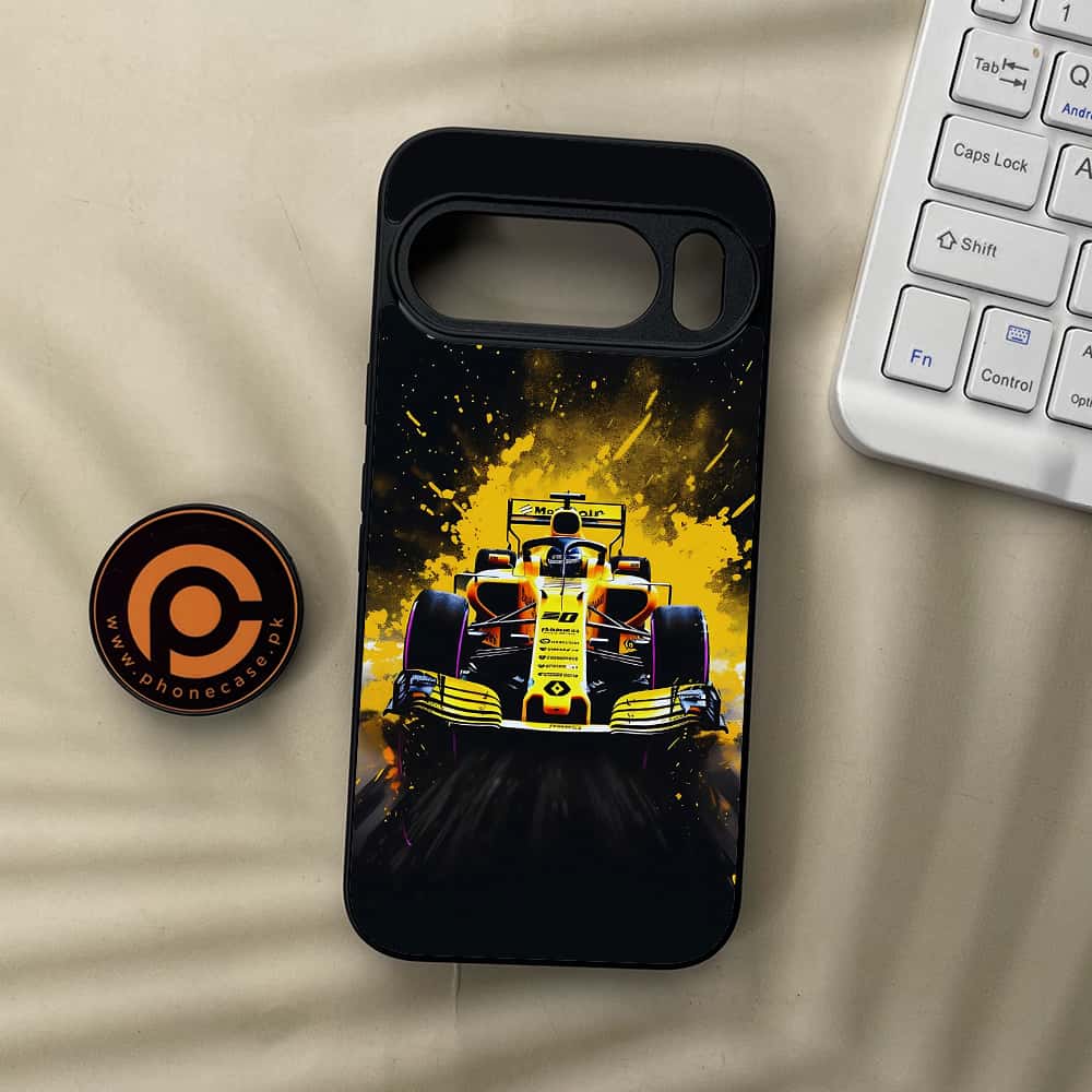Google Pixel 10 Pro  - Formula 1 Design Series - Premium Metal Printed soft Bumper Shock Proof Case