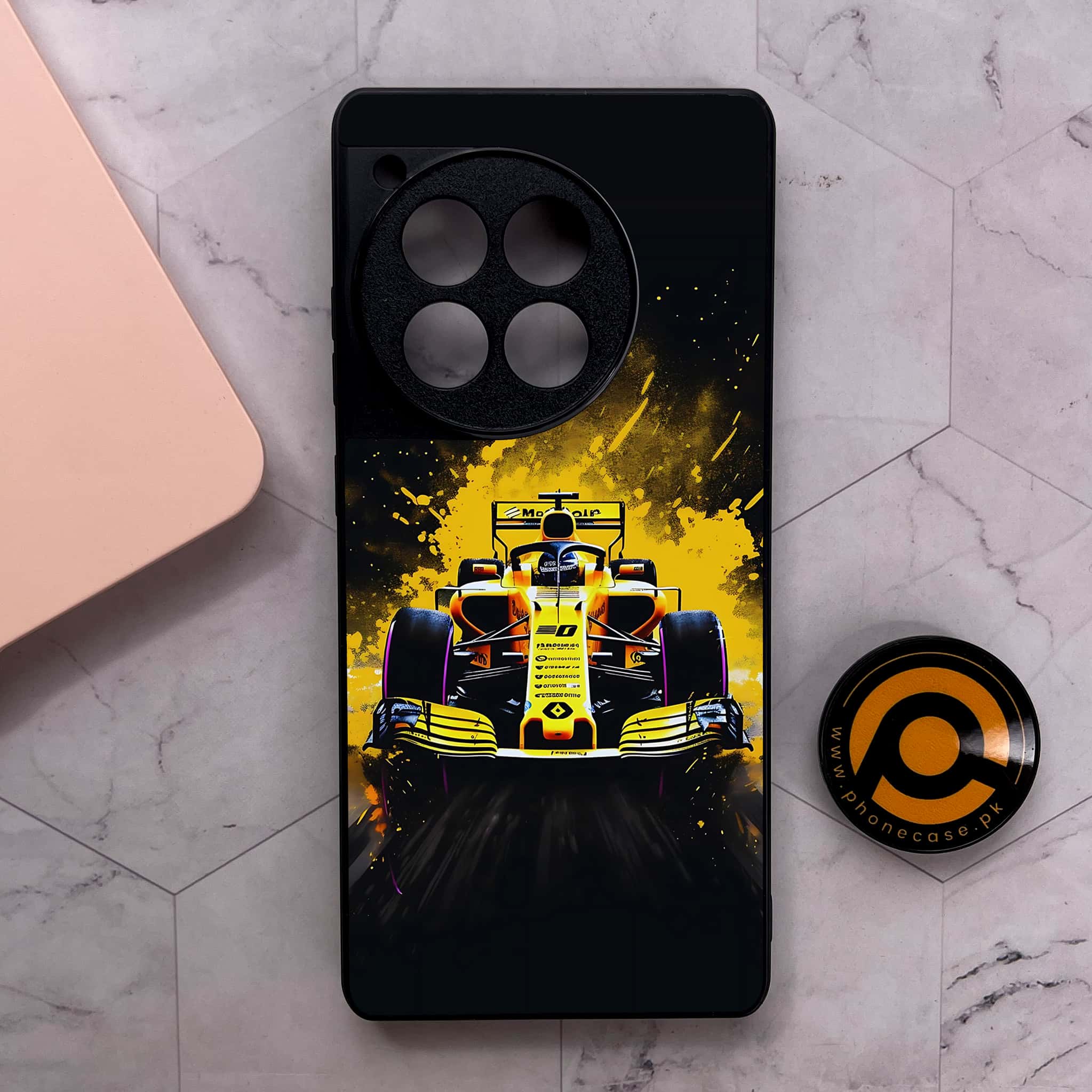 OnePlus 12R - Formula 1 Design Series - Premium Metal Printed soft Bumper shock Proof Case