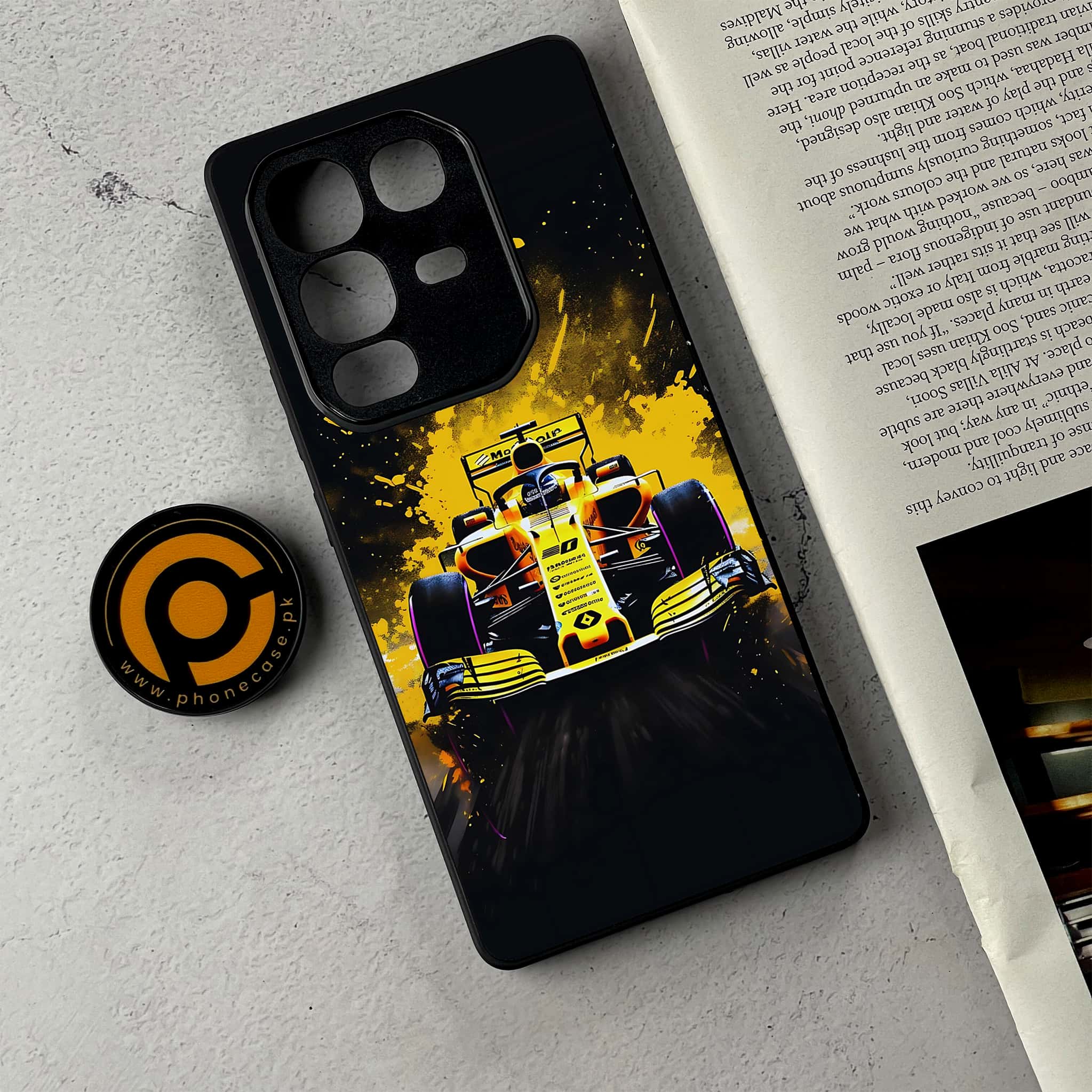 Infinix Note 50 - Formula 1 Design Series - Premium Metal Printed Soft Bumper Shockproof Case