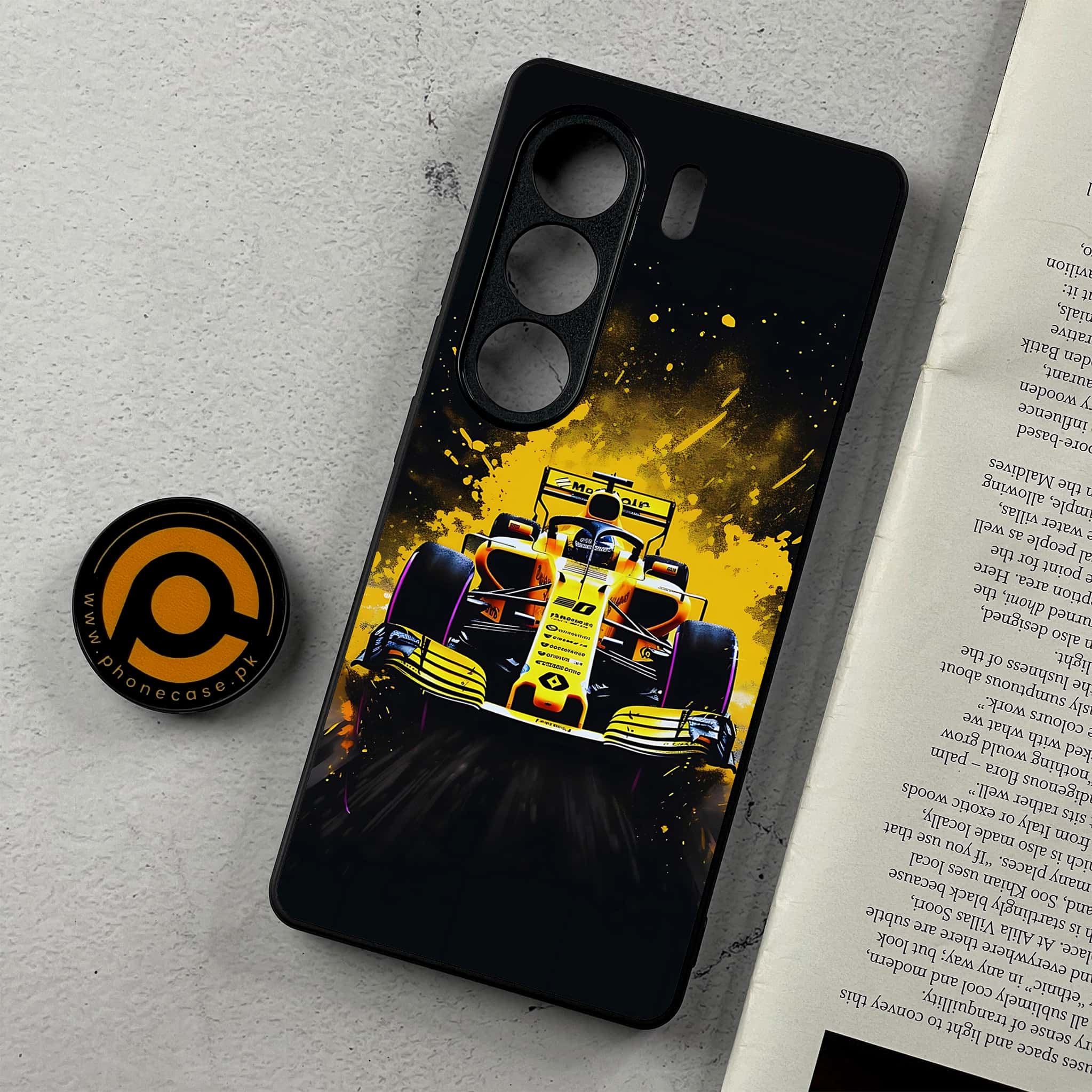Tecno Camon 40 - Formula 1 Design Series - Premium Metal Printed Soft Bumper Shockproof Case