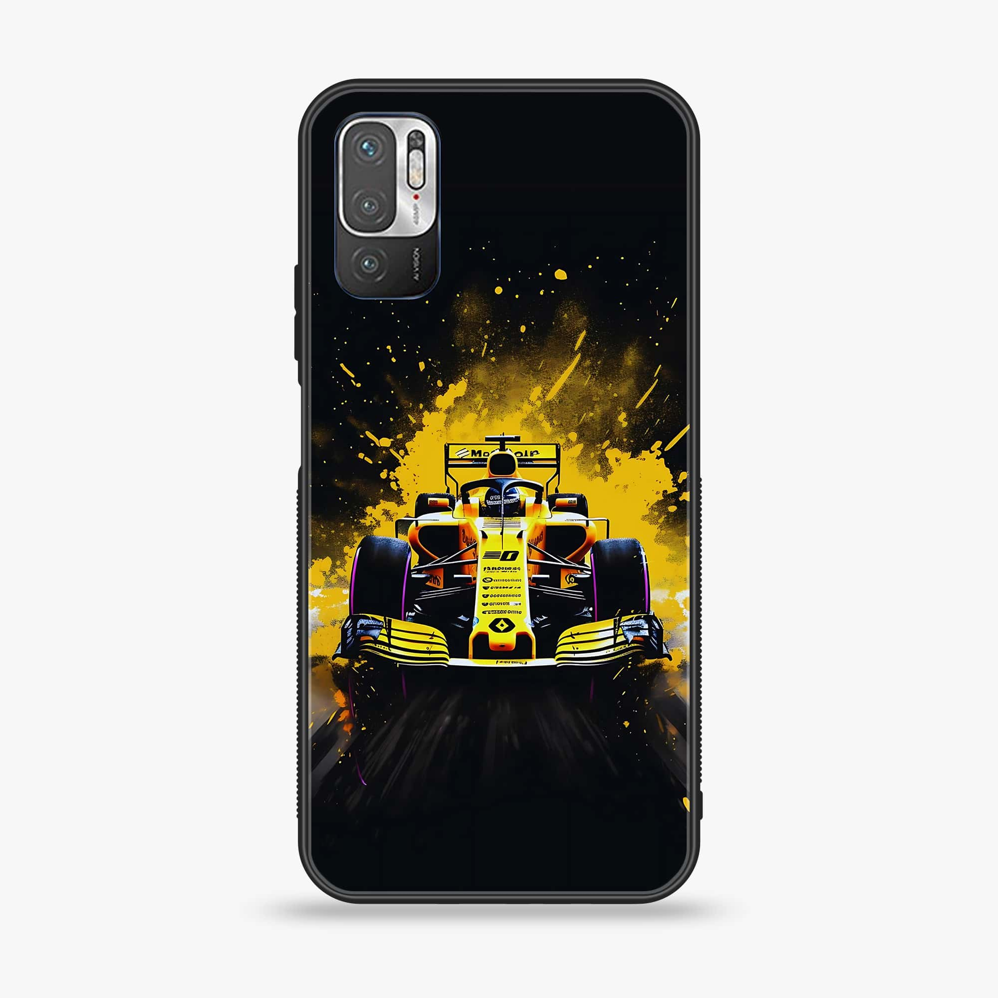 Xiaomi Redmi Note 10 5G - Formula 1 Design - Premium Printed Glass soft Bumper shock Proof Case