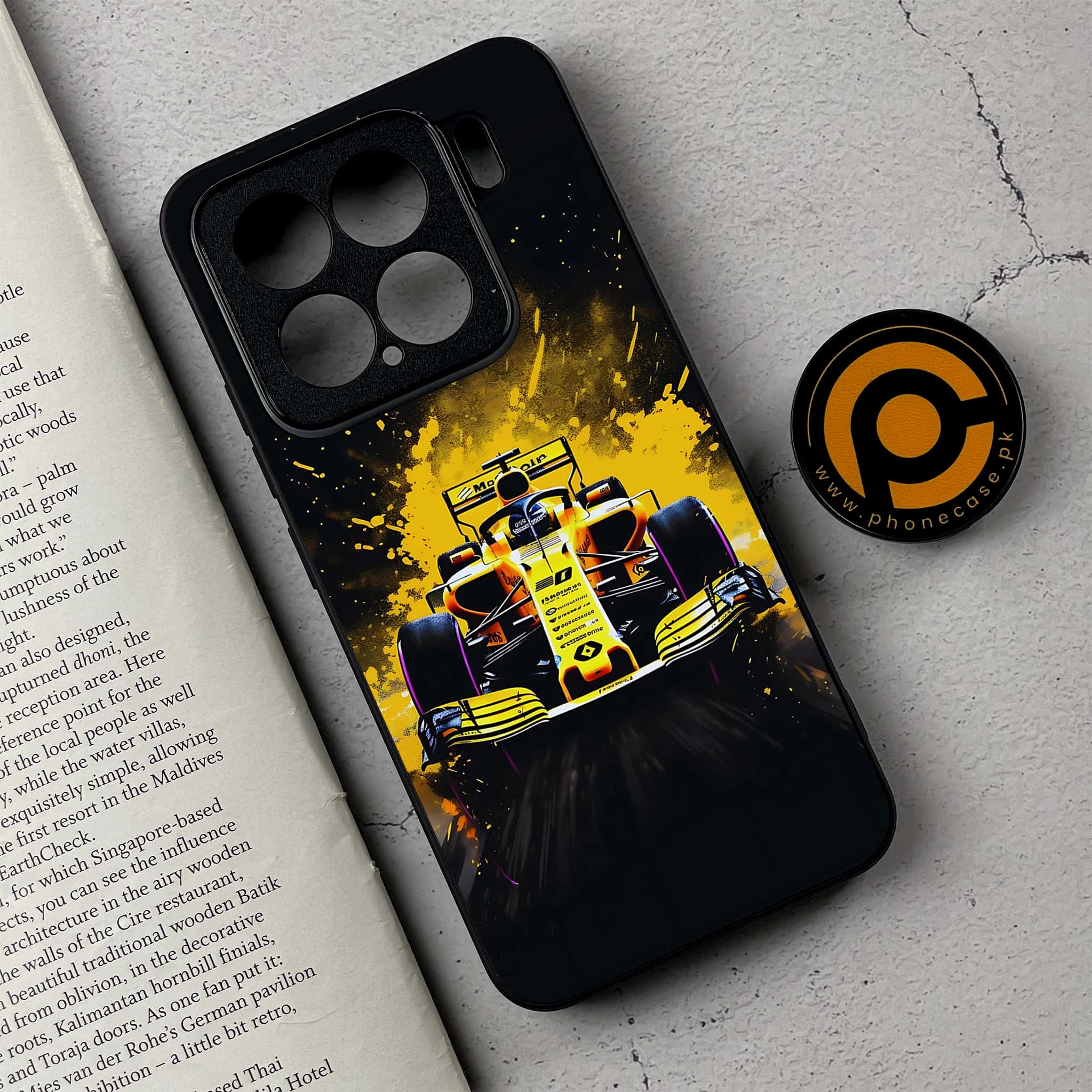 Xiaomi 15 - Formula 1 Design - Premium Metal Printed soft Bumper shock Proof Case