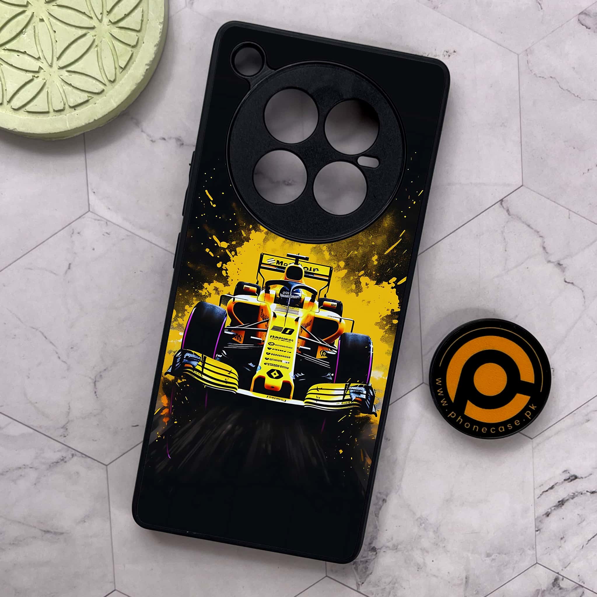 Infinix Zero 40 5G - Formula 1 Design Series - Premium Metal Printed soft Bumper shock Proof Case