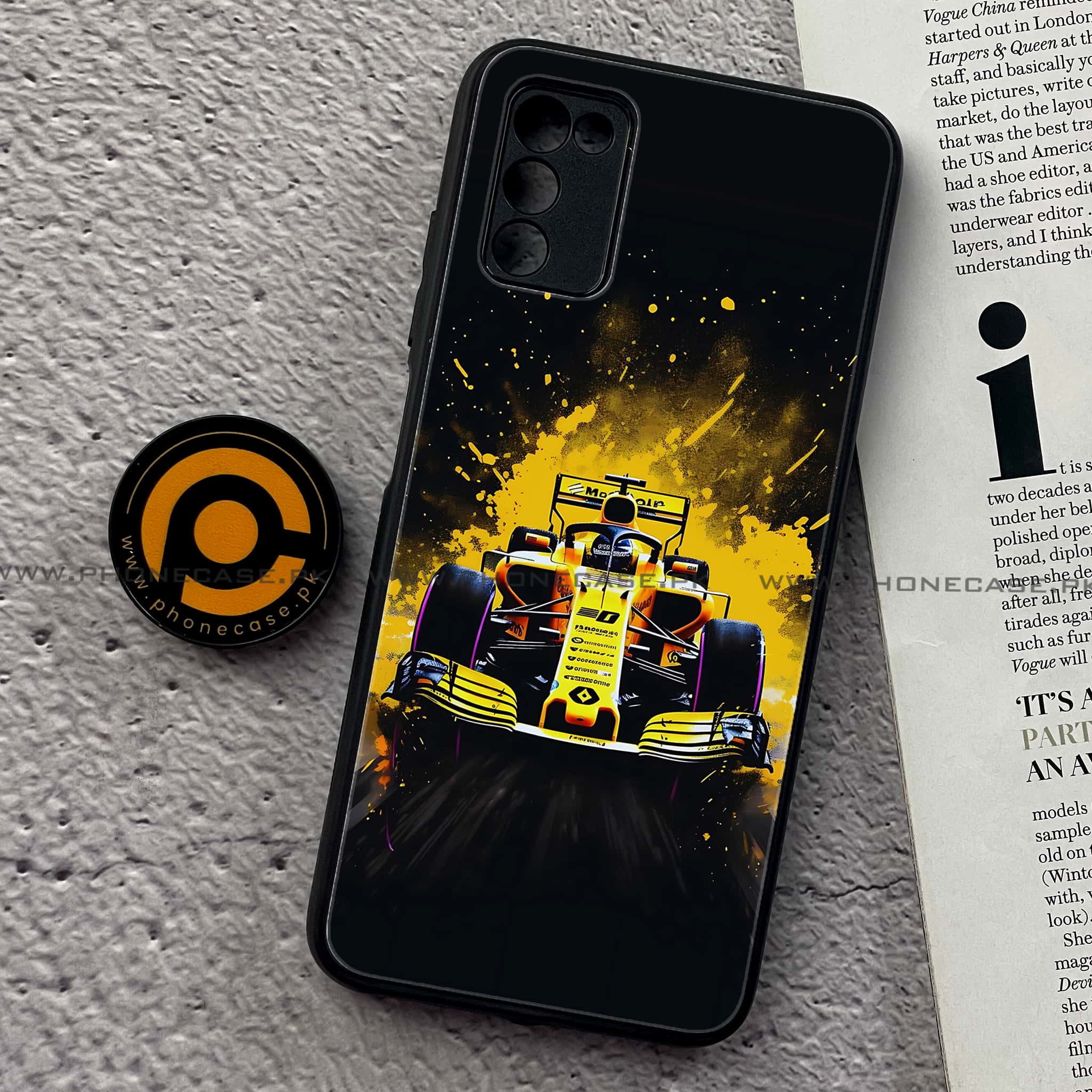 Samsung Galaxy A02s - Formula 1 Design Series - Premium Printed Metal soft Bumper shock Proof Case