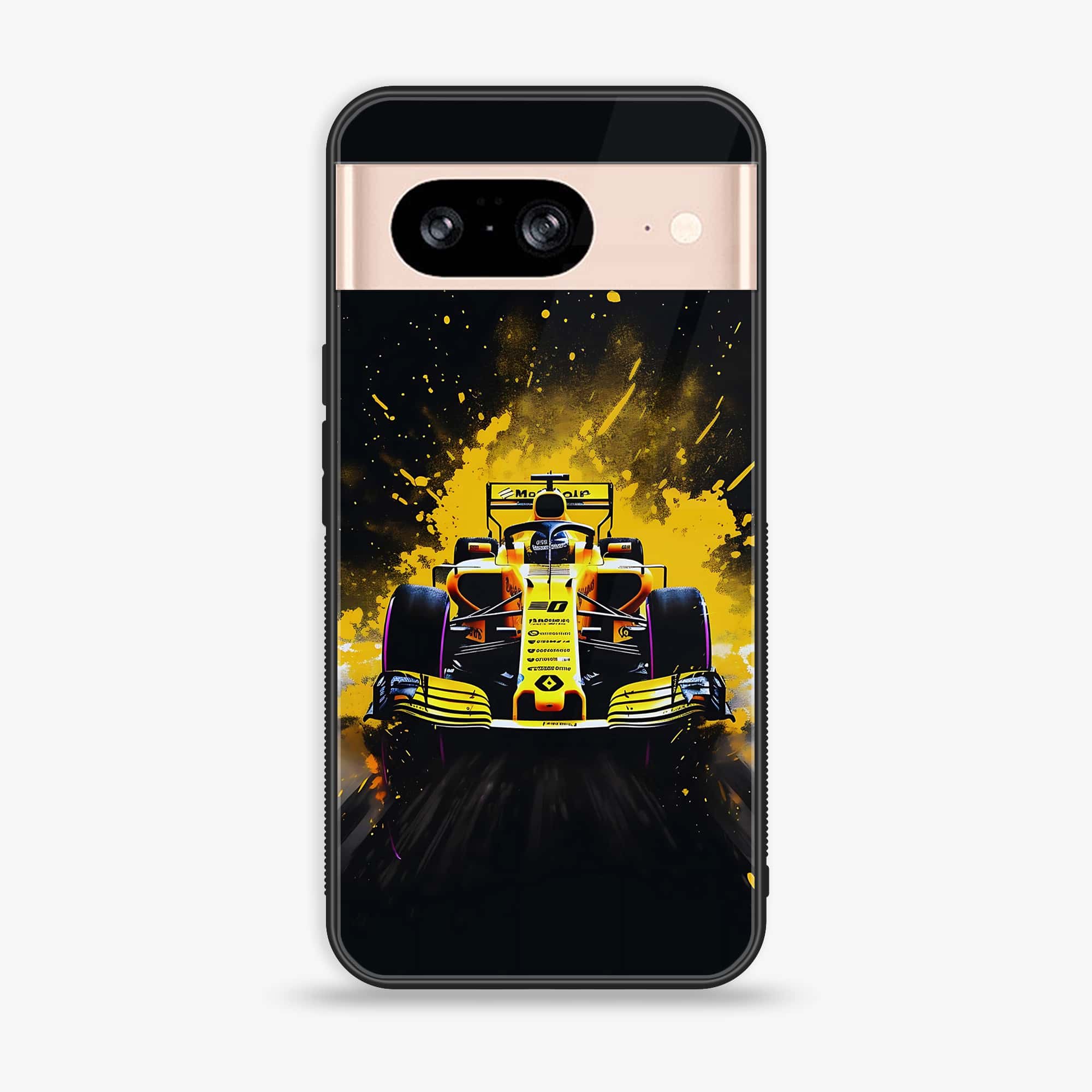 Google Pixel 8 - Formula 1 Design Series - Premium Metal Printed soft Bumper Shock Proof Case