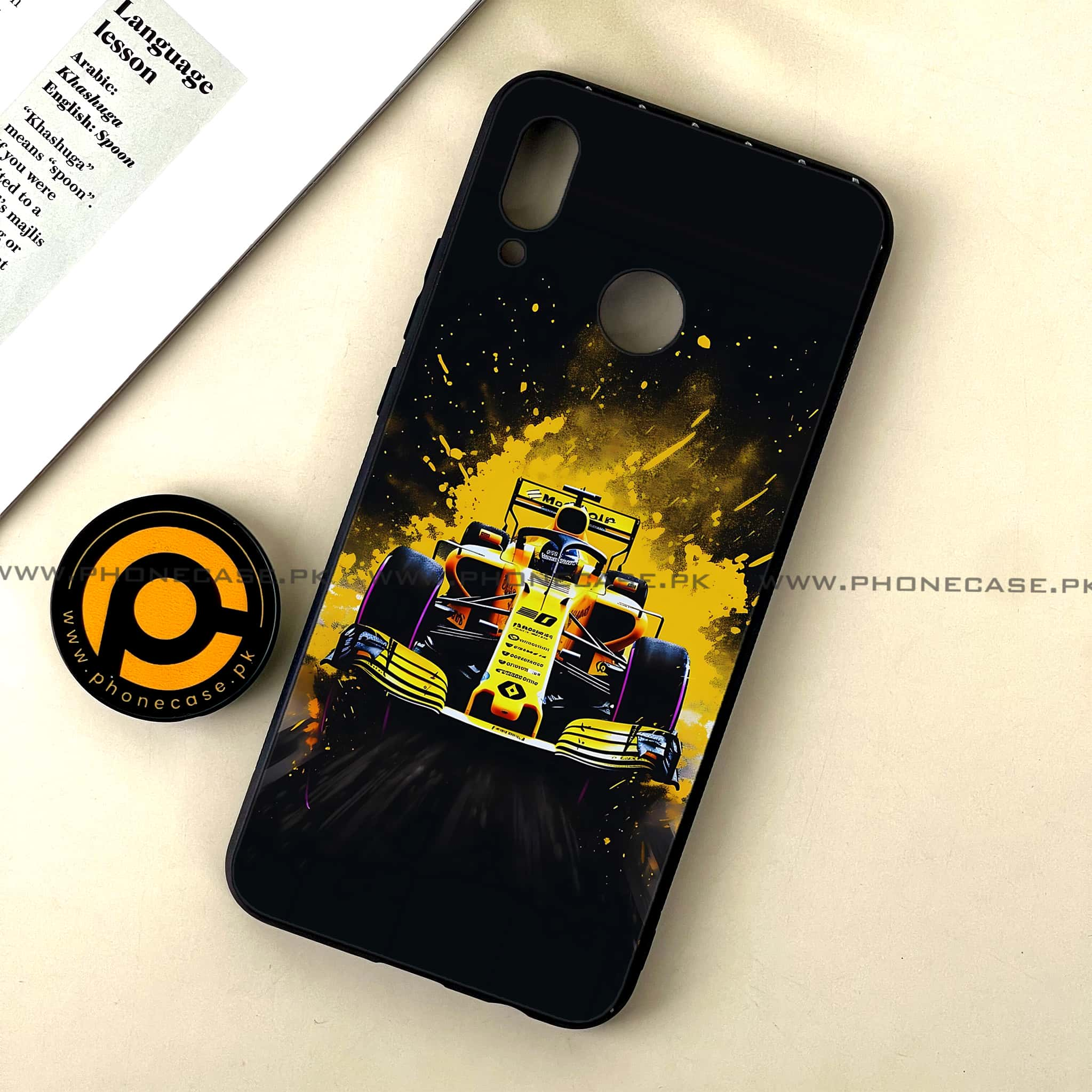 Huawei Nova 3 - Formula 1 Design Series - Premium Printed Glass soft Bumper shock Proof Case