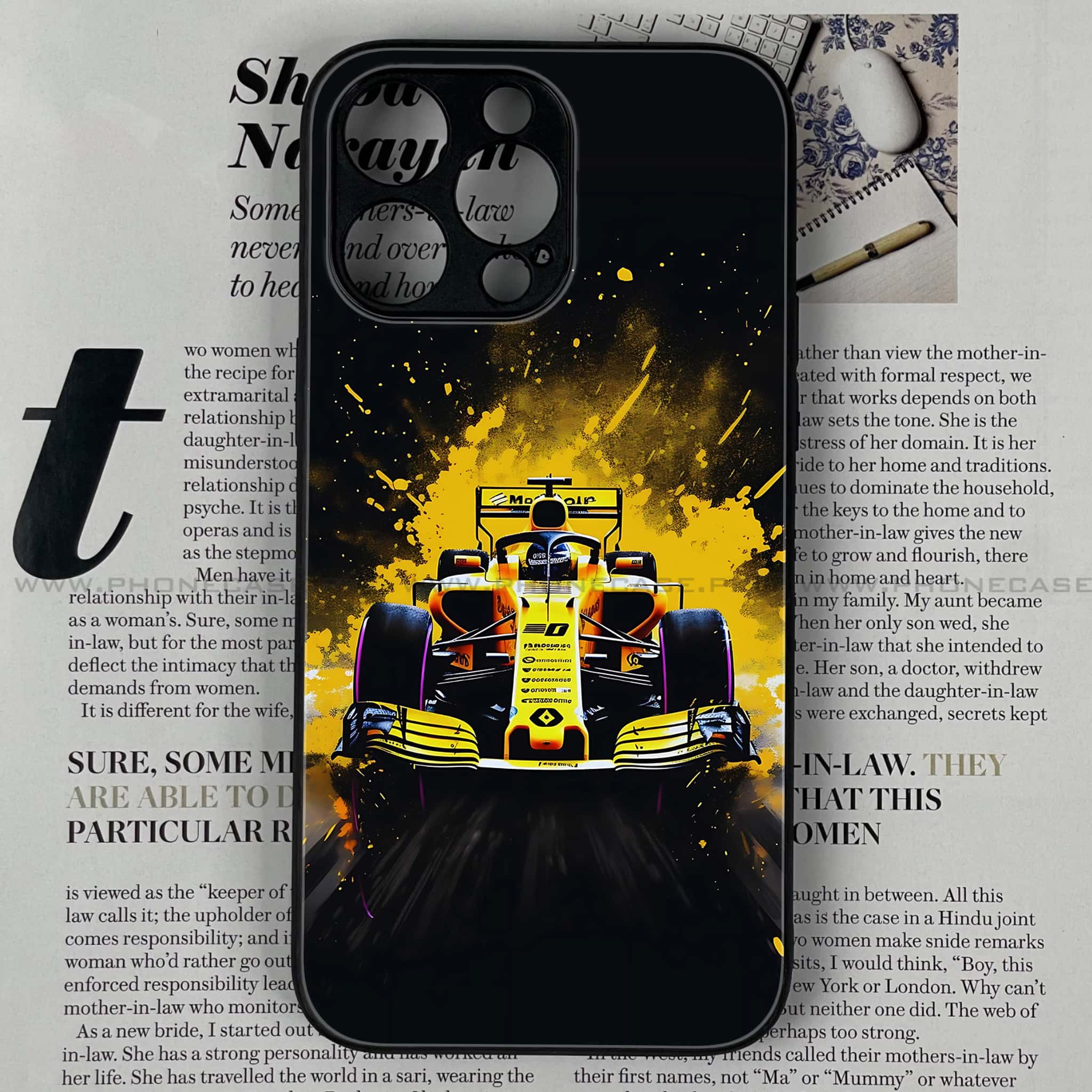 iPhone 14 Pro Max - Formula 1 Design Series - Premium Metal Printed soft Bumper shock Proof Case