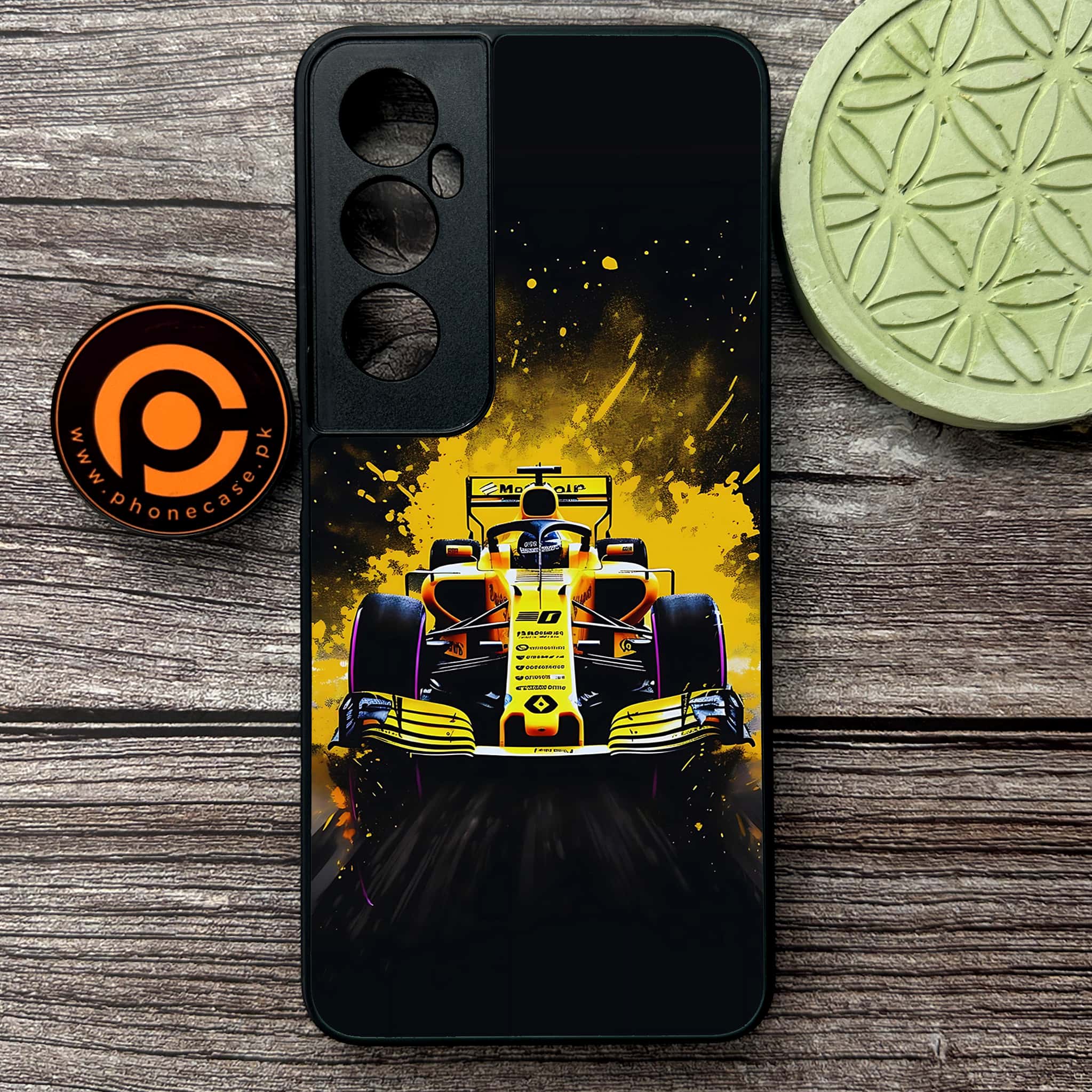 Realme C65  - Formula 1 Design Series - Premium Metal Printed soft Bumper shock Proof Case