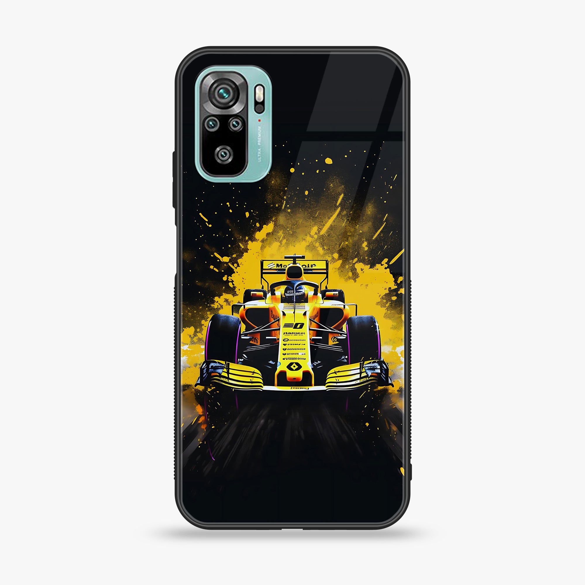 Redmi 10 - Formula 1 Design Series - Premium Printed Glass soft Bumper shock Proof Case