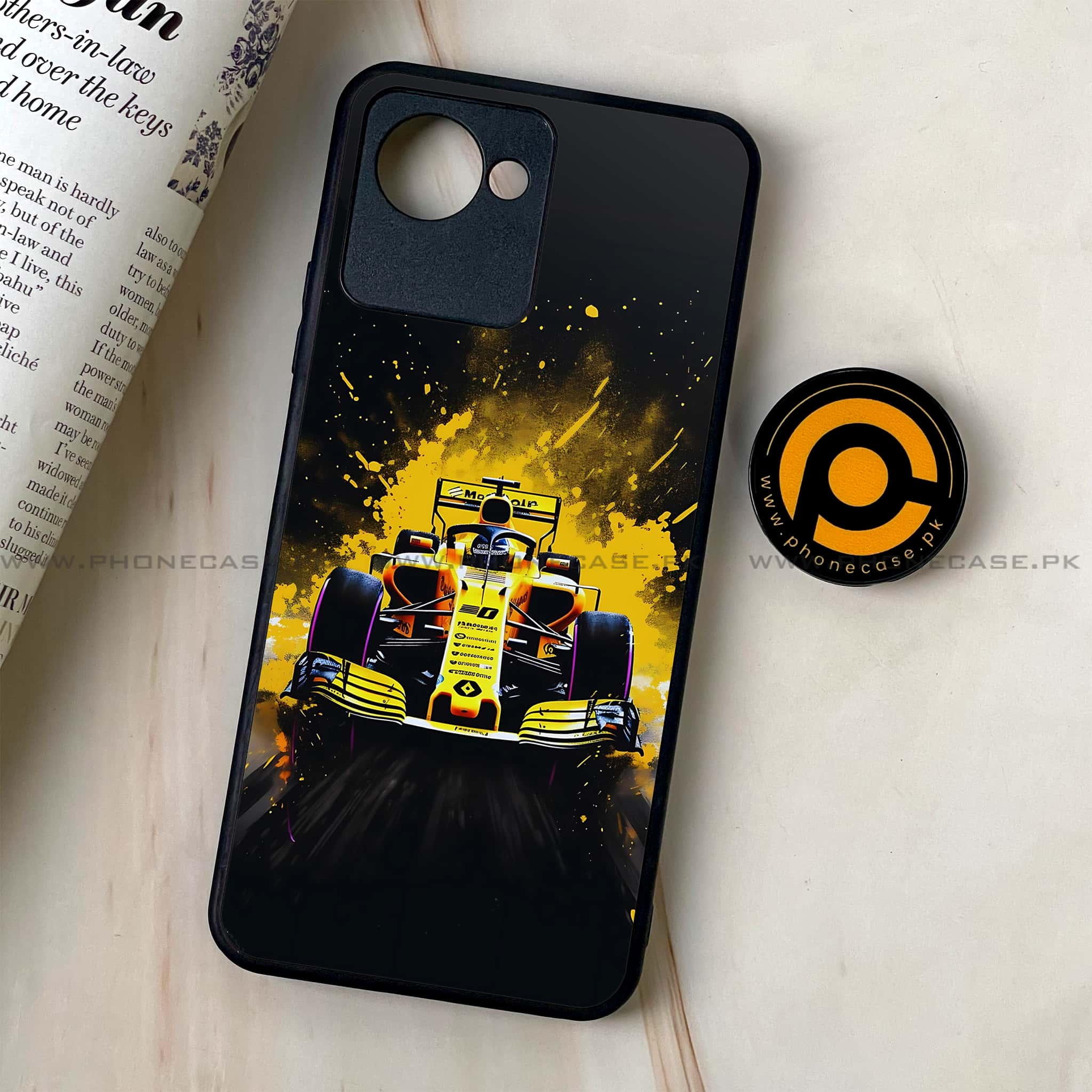 Realme C30 - Formula 1 Design Series - Premium Printed Glass soft Bumper shock Proof Case