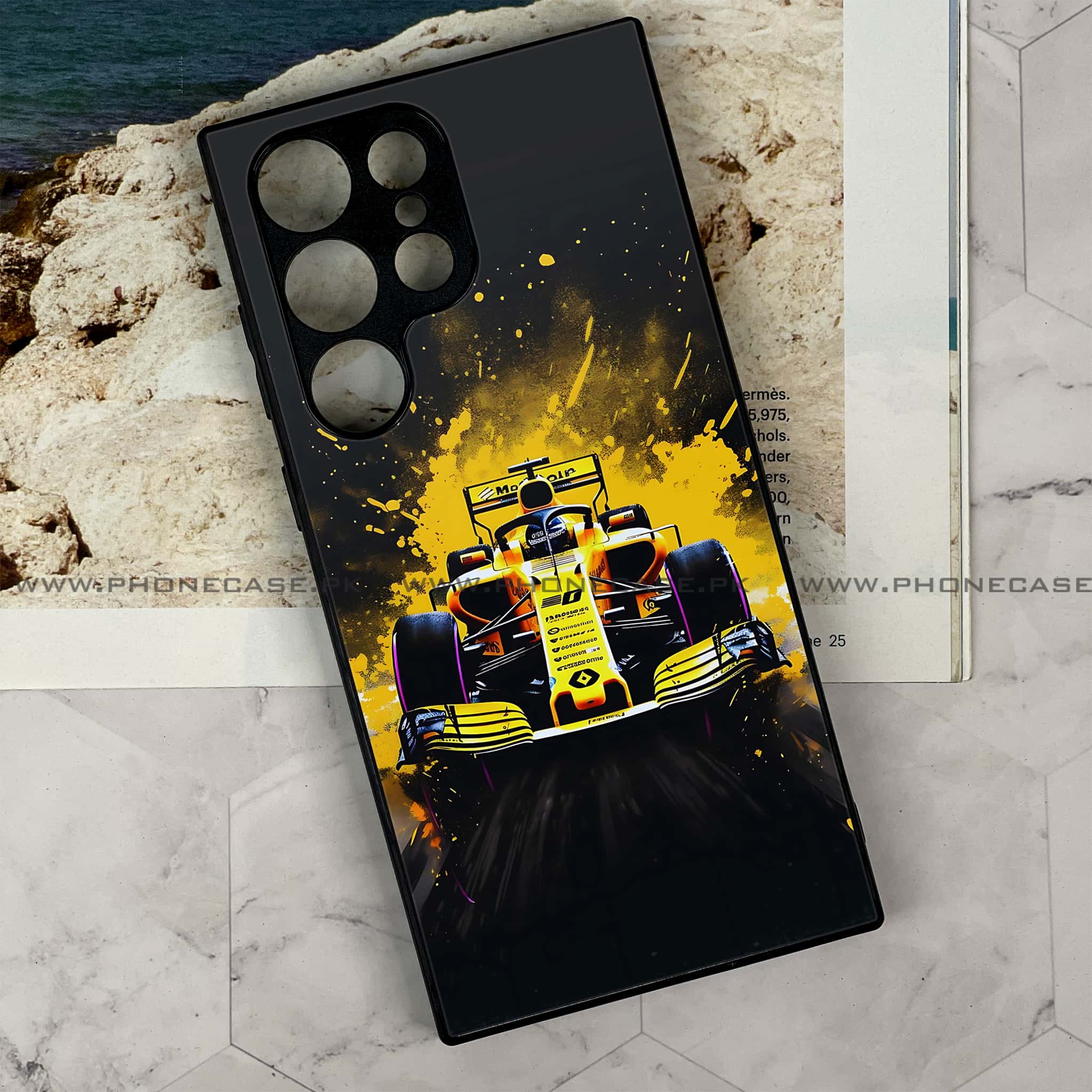 Samsung Galaxy S22 Ultra - Formula 1 Design - Premium Metal Printed soft Bumper shock Proof Case