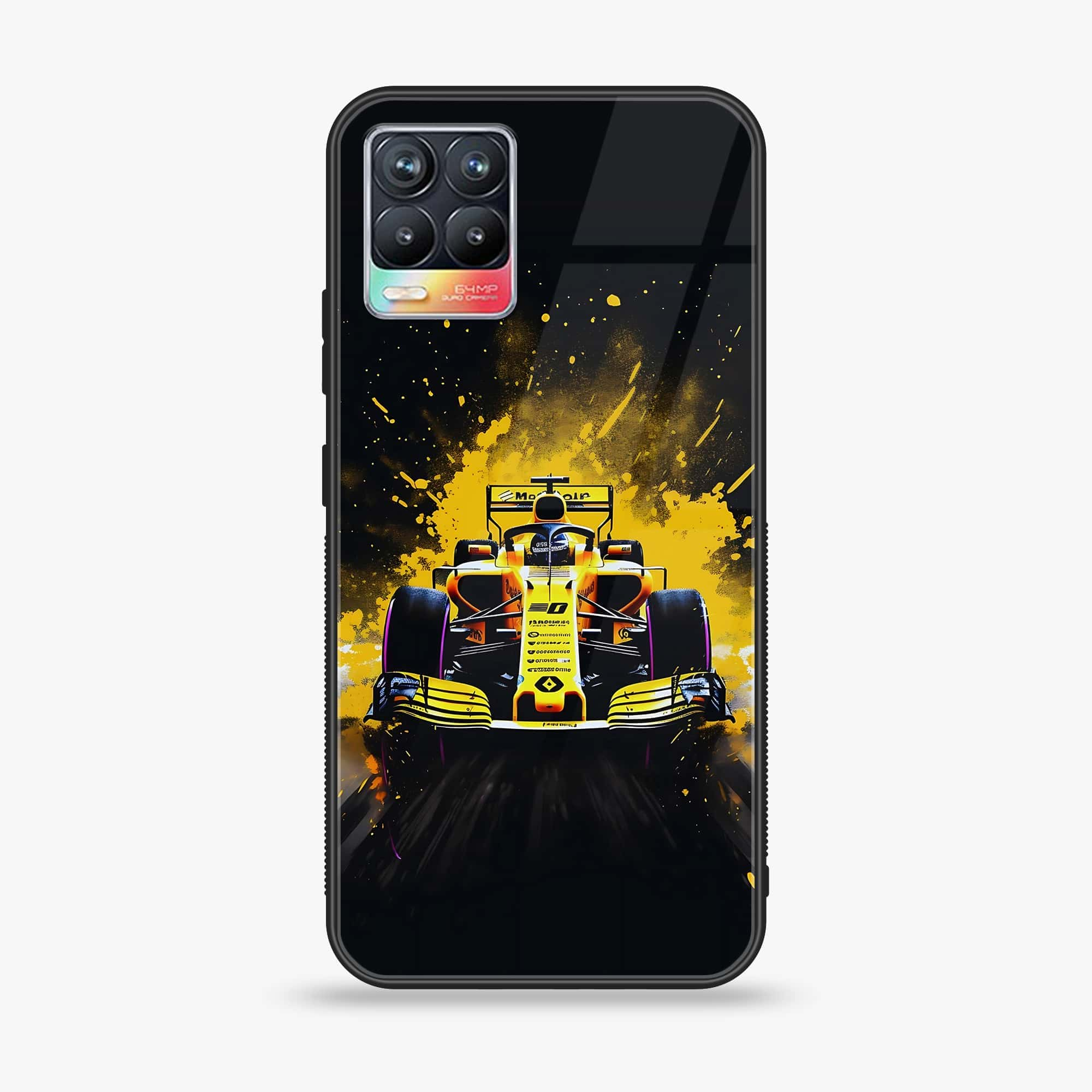 Realme 8 Pro - Formula 1 Design Series - Premium Printed Glass soft Bumper shock Proof Case