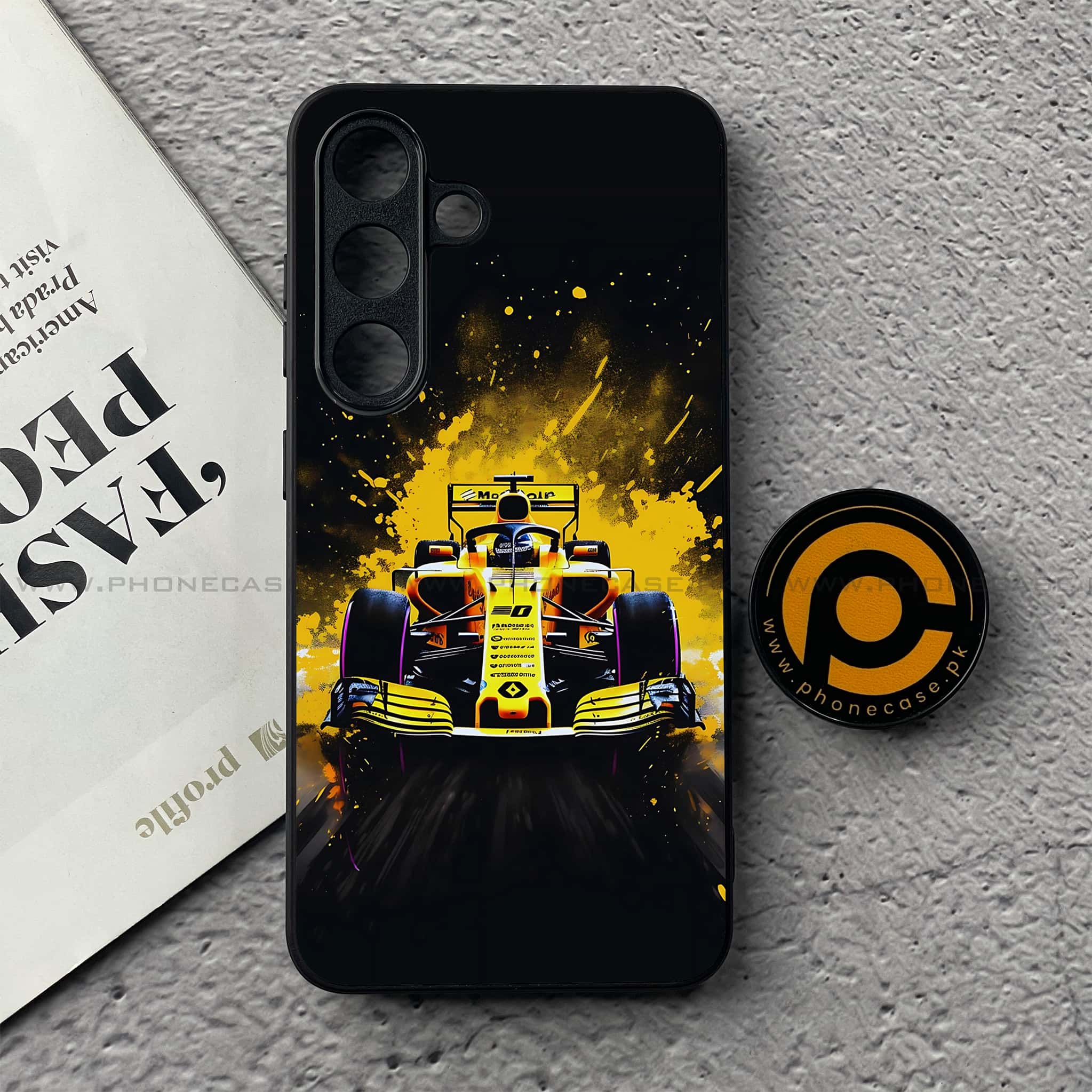 Samsung Galaxy S25 FE - Formula 1 Design Series - Premium Metal Printed soft Bumper shock Proof Case