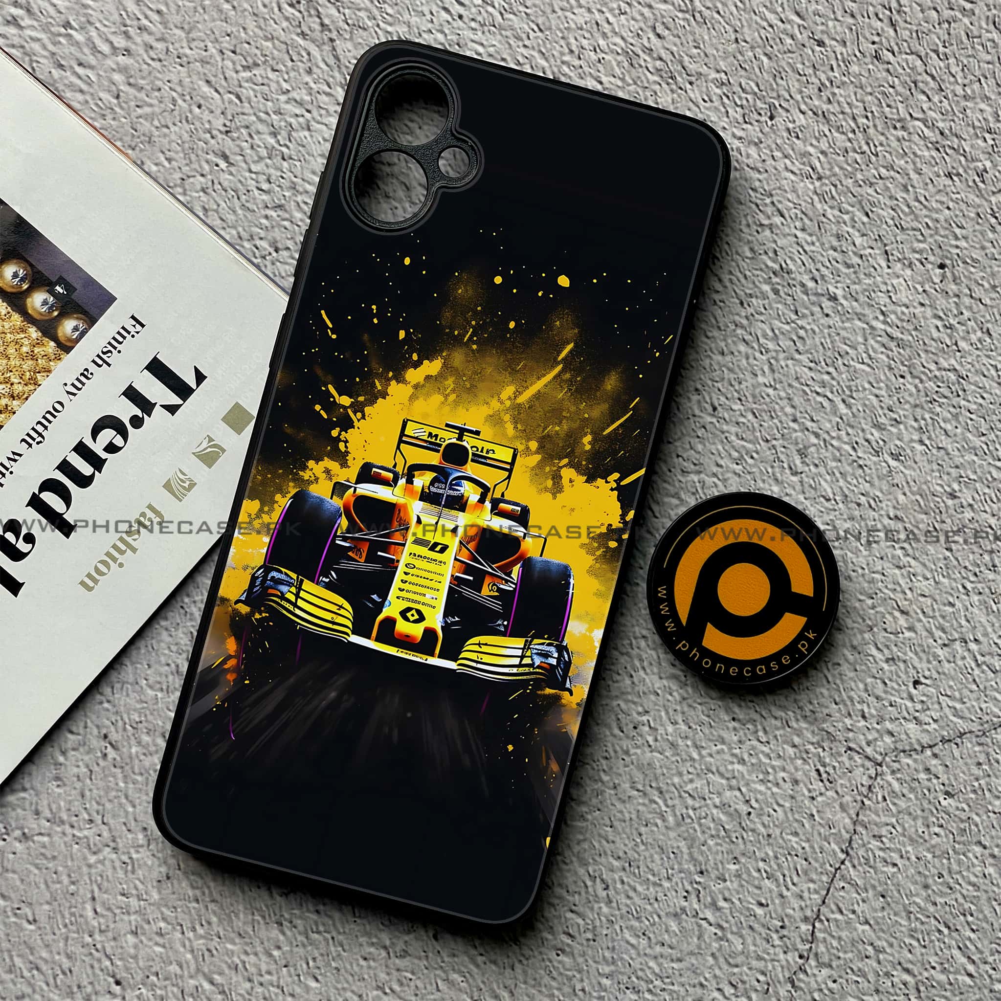 Samsung Galaxy A05 - Formula 1 Design Series - Premium Metal Printed soft Bumper shock Proof Case