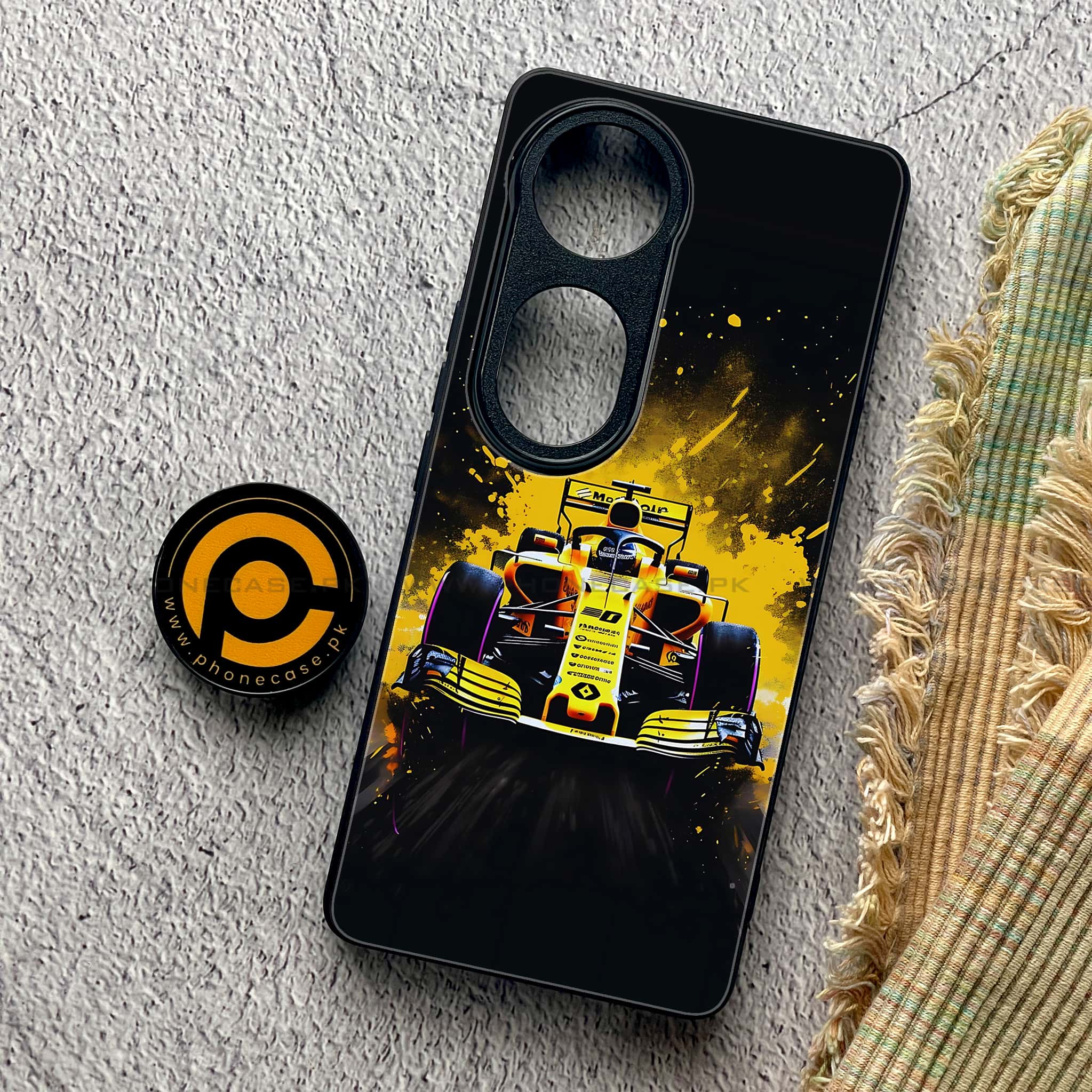Vivo V40 Pro - Formula 1 Design - Premium Metal Printed soft Bumper shock Proof Case