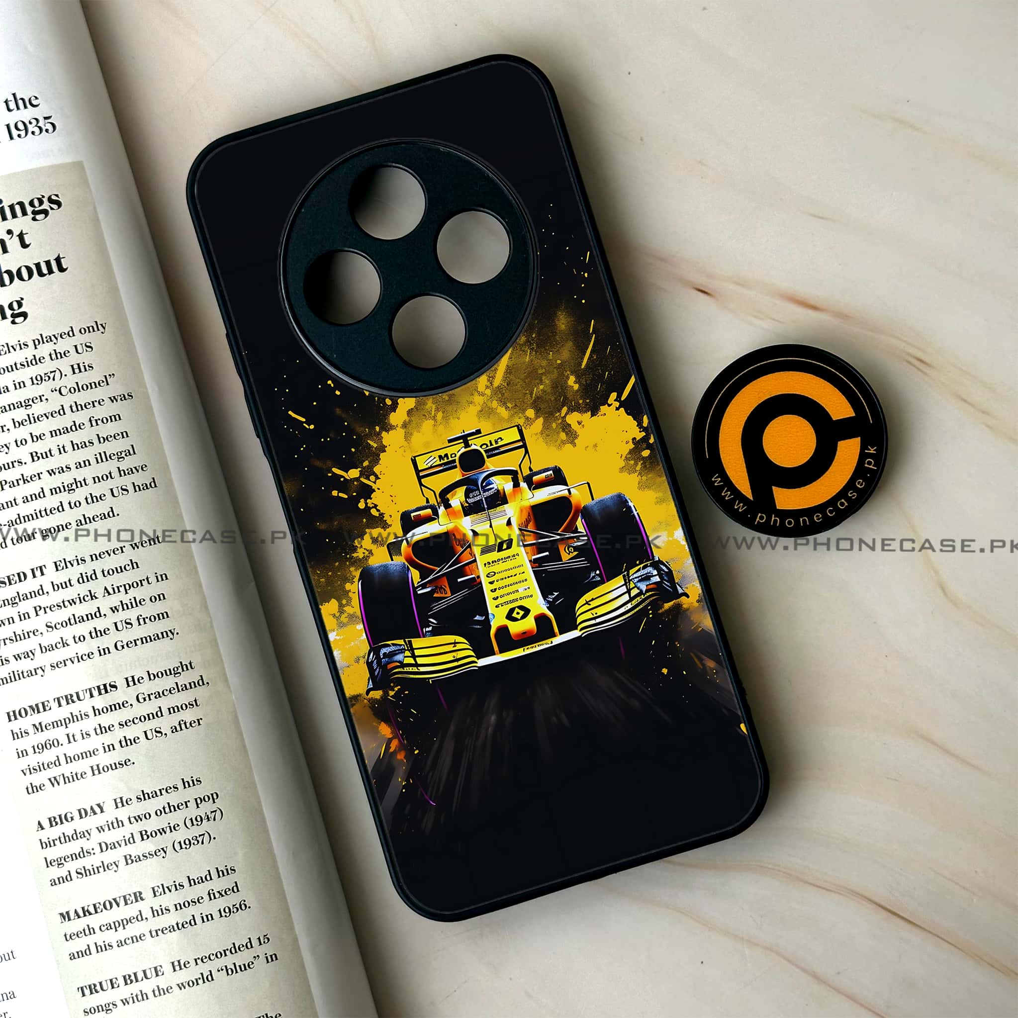 Oppo F27 Pro Plus - Formula 1 Design Series - Premium Metal Printed soft Bumper Shock Proof Case