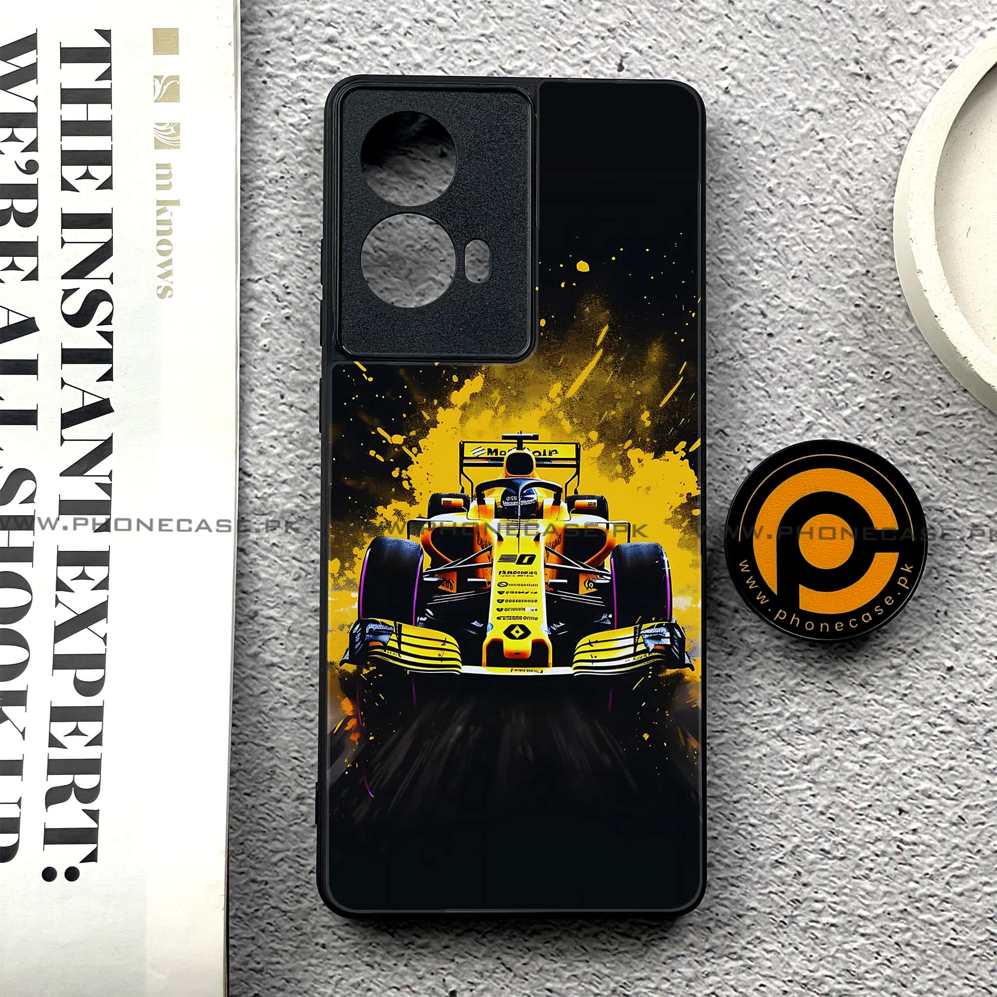 Moto G85 - Formula 1 Design - Premium Printed Glass soft Bumper shock Proof Case