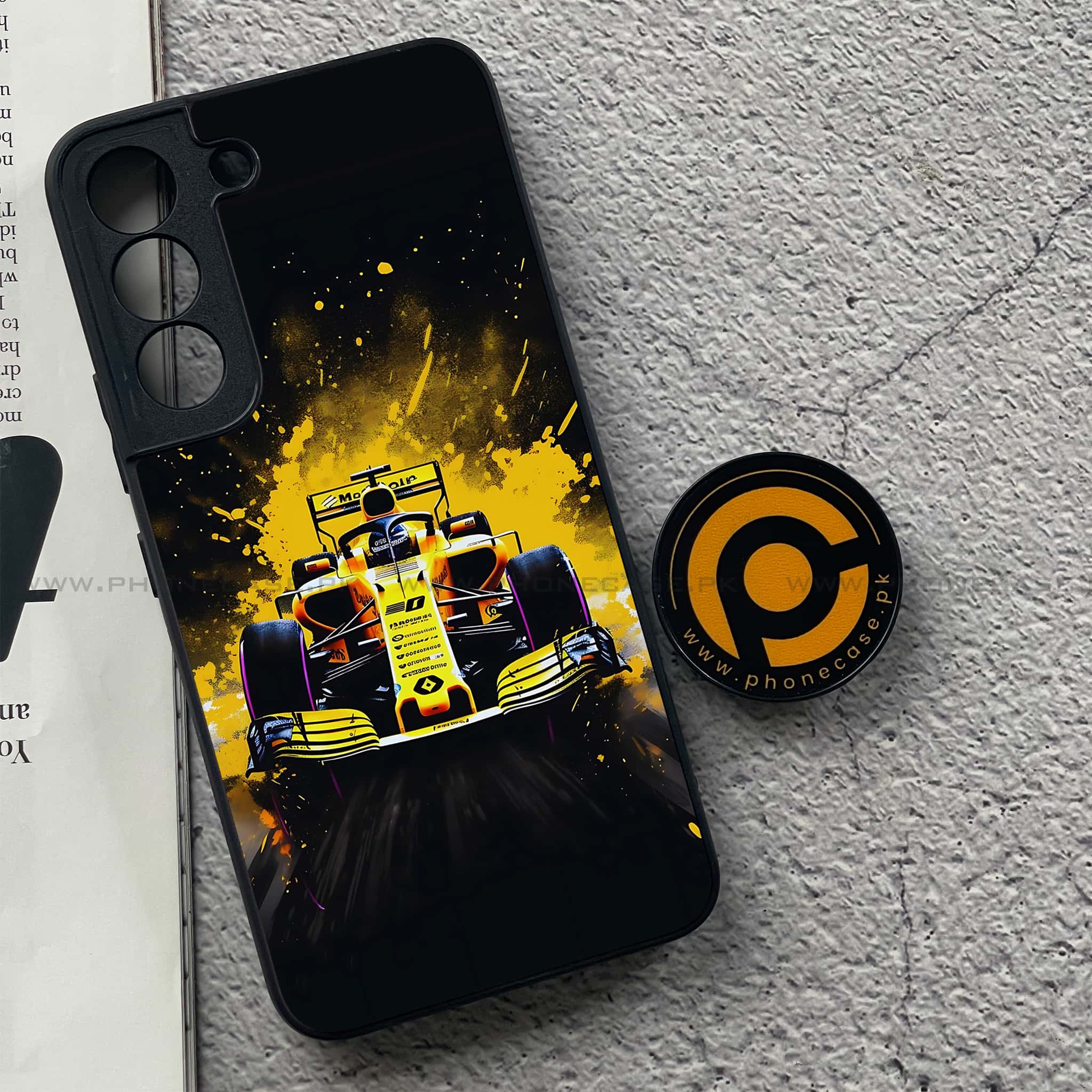 Samsung Galaxy S22 - Formula 1 Design Series - Premium Metal Printed soft Bumper shock Proof Case