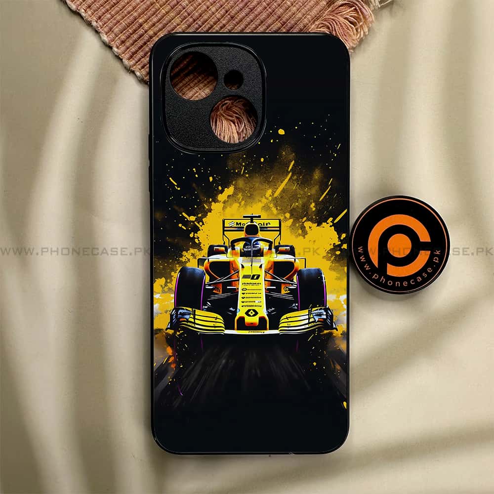 Tecno Spark 40C - Formula 1 Design Series - Premium Metal Printed soft Bumper shock Proof Case