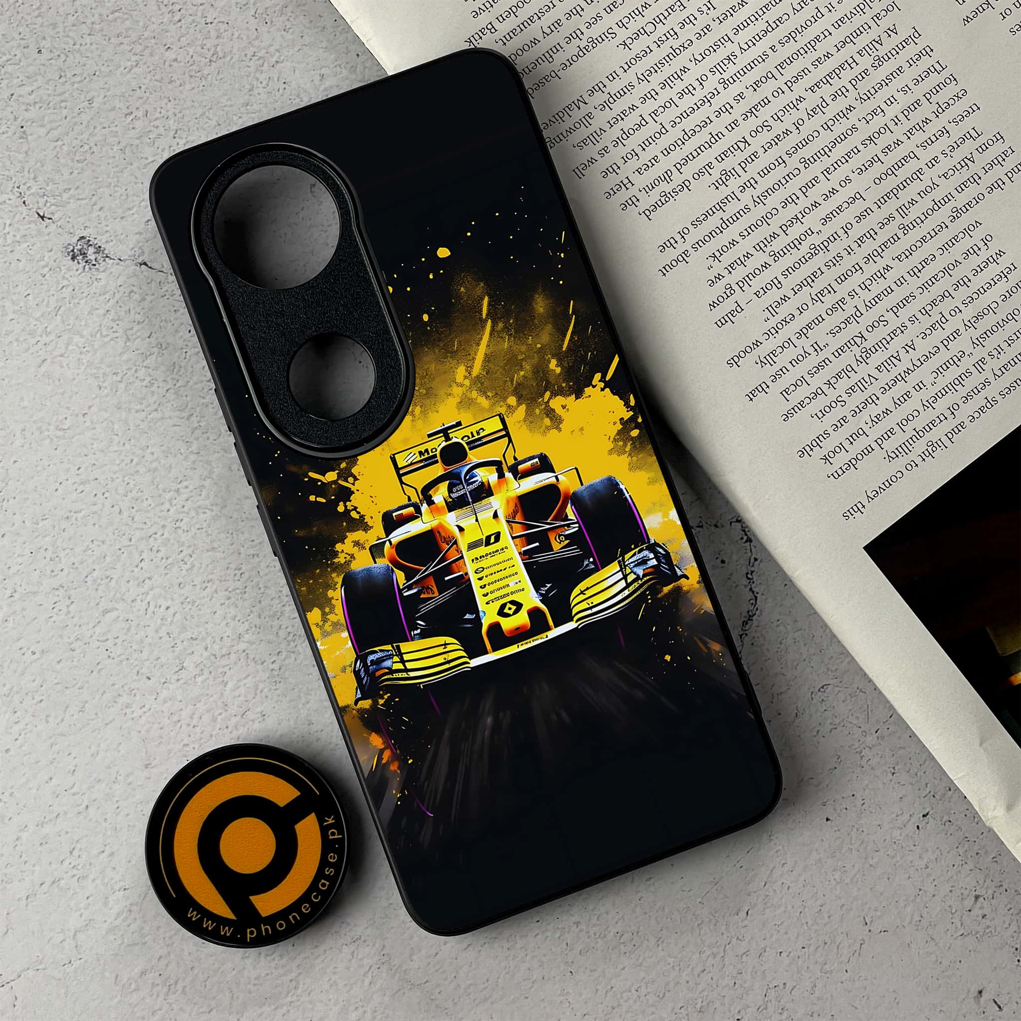 Vivo V50 - Formula 1 Design - Premium Metal Printed Soft Bumper Shockproof Case