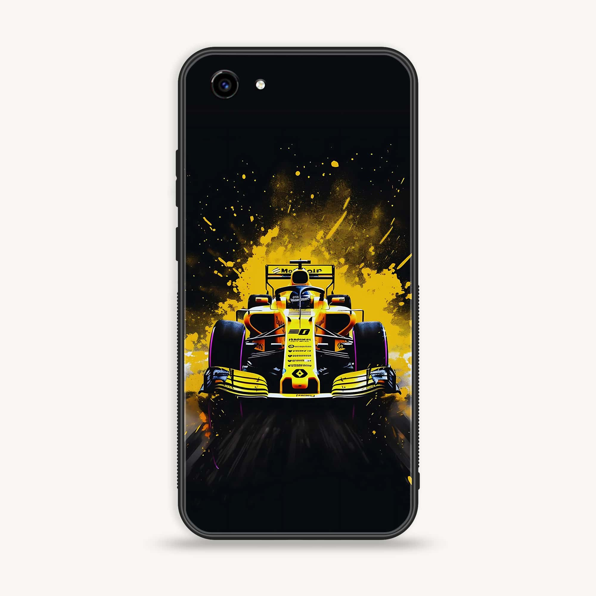 Vivo Y83 - Formula 1 Design Series - Premium Printed Glass soft Bumper shock Proof Case